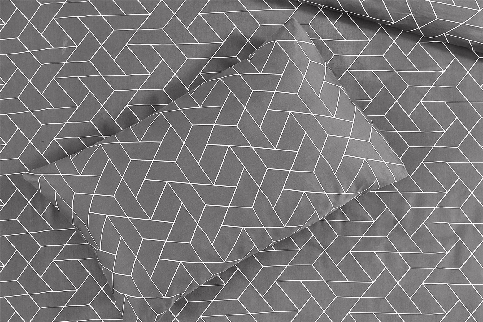 Bettwäsche Bettwäsche Florence 125-FR Grau 140cm x 200cm / 65cm x 65cm
