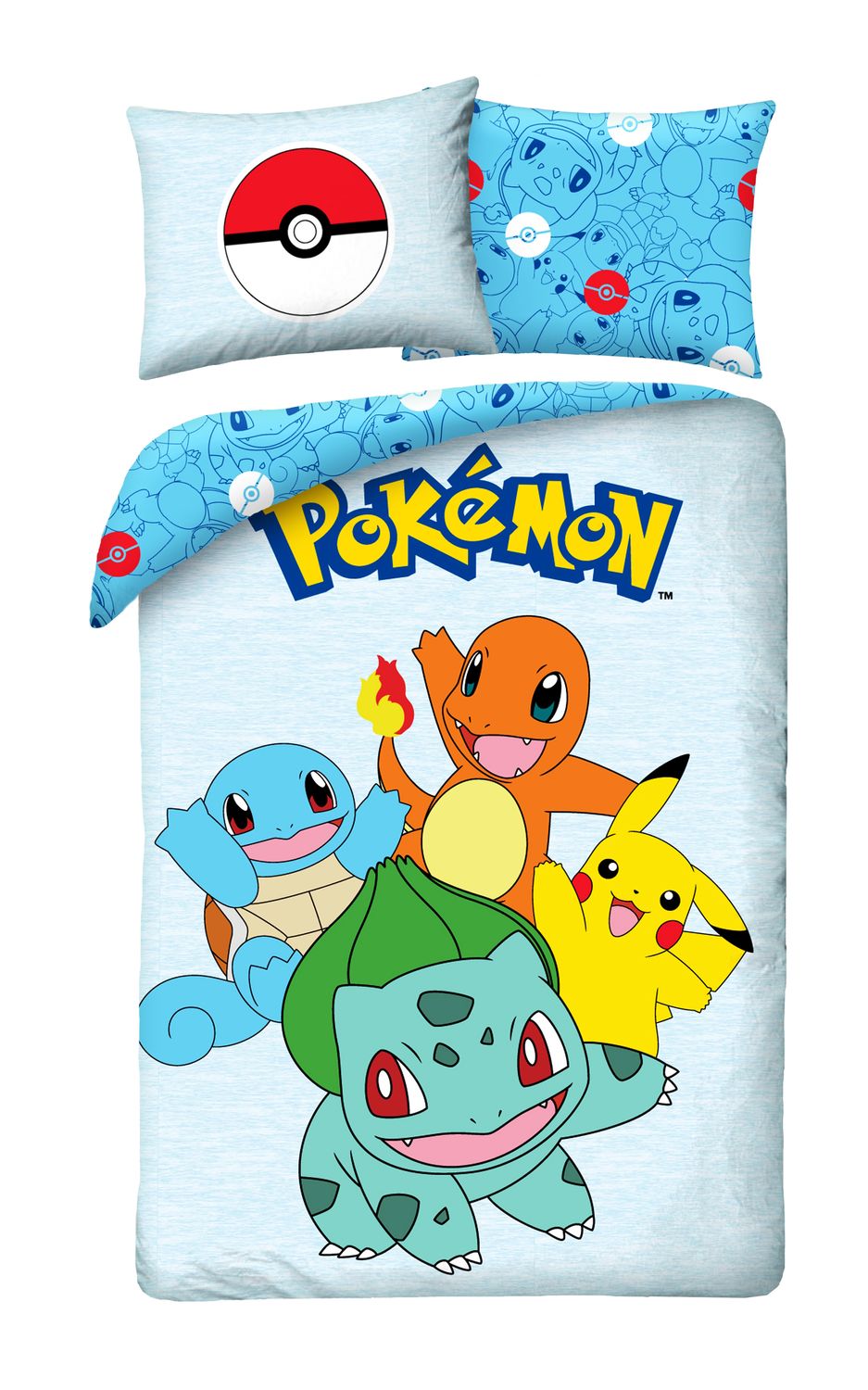 Halantex Textilien Pokemon - Bettwäsche - 40 x 200 cm + 70 x 90 cm