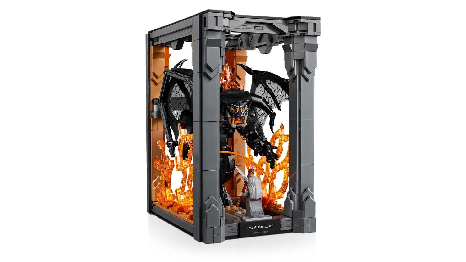 LEGO® LEGO LEGO® Icons 10367 - Der Herr der Ringe: Balrog™ Bücherstütze (1201 Teile)