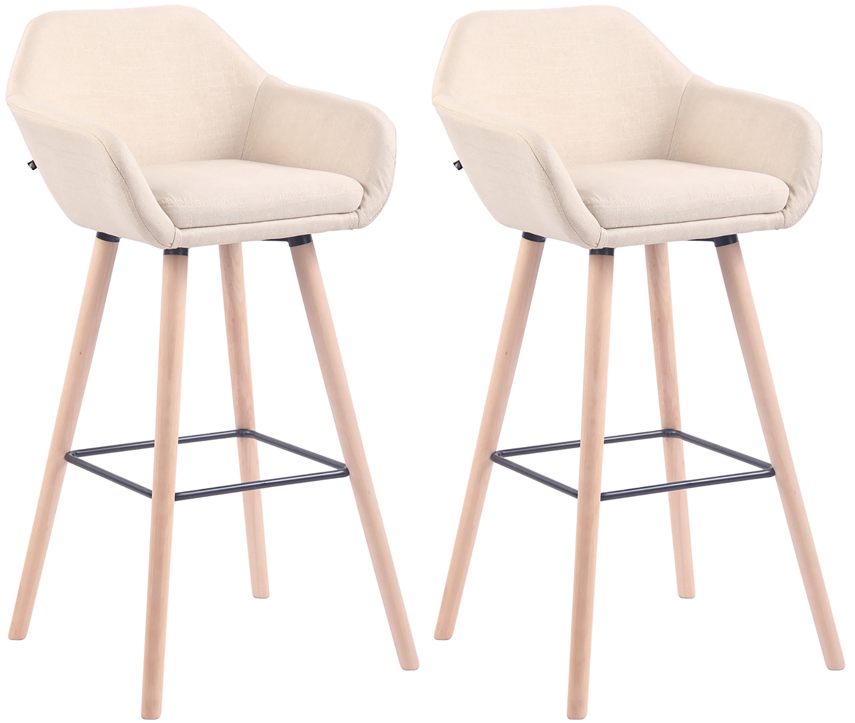 2er Set Barhocker Adelaide natura