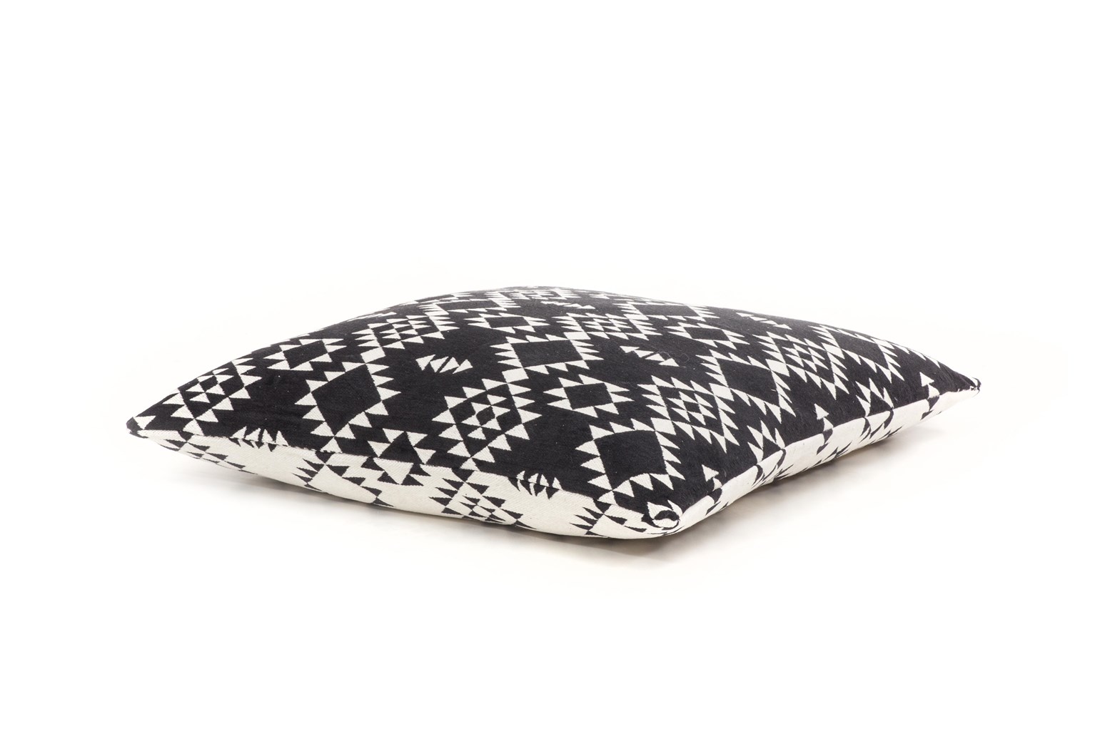 Pouf Unwind Pouf & Cushion Set 160 Weiß / Schwarz 80cm x 80cm
