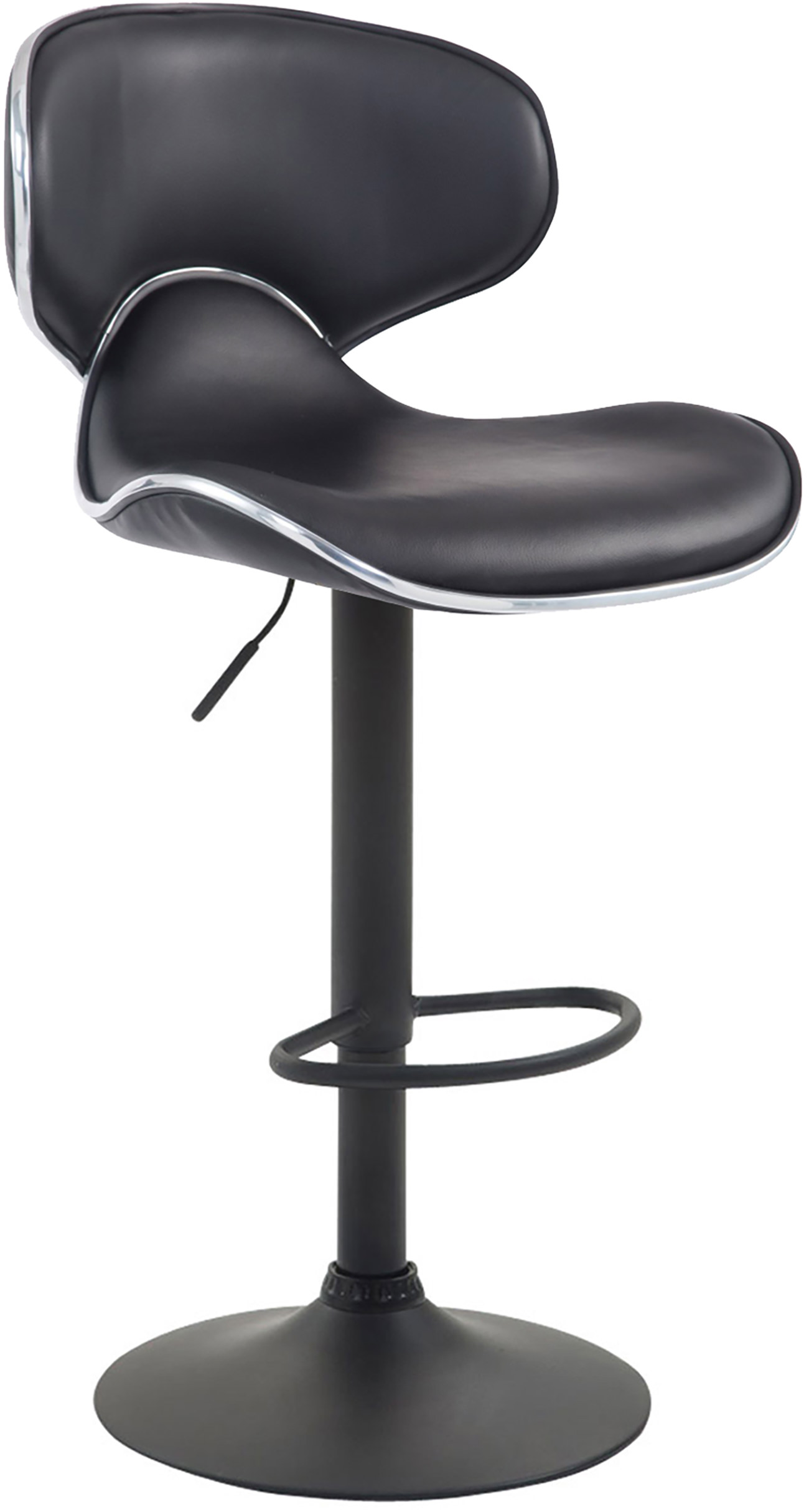 2er Set Barhocker Las Vegas V2 Kunstleder schwarz