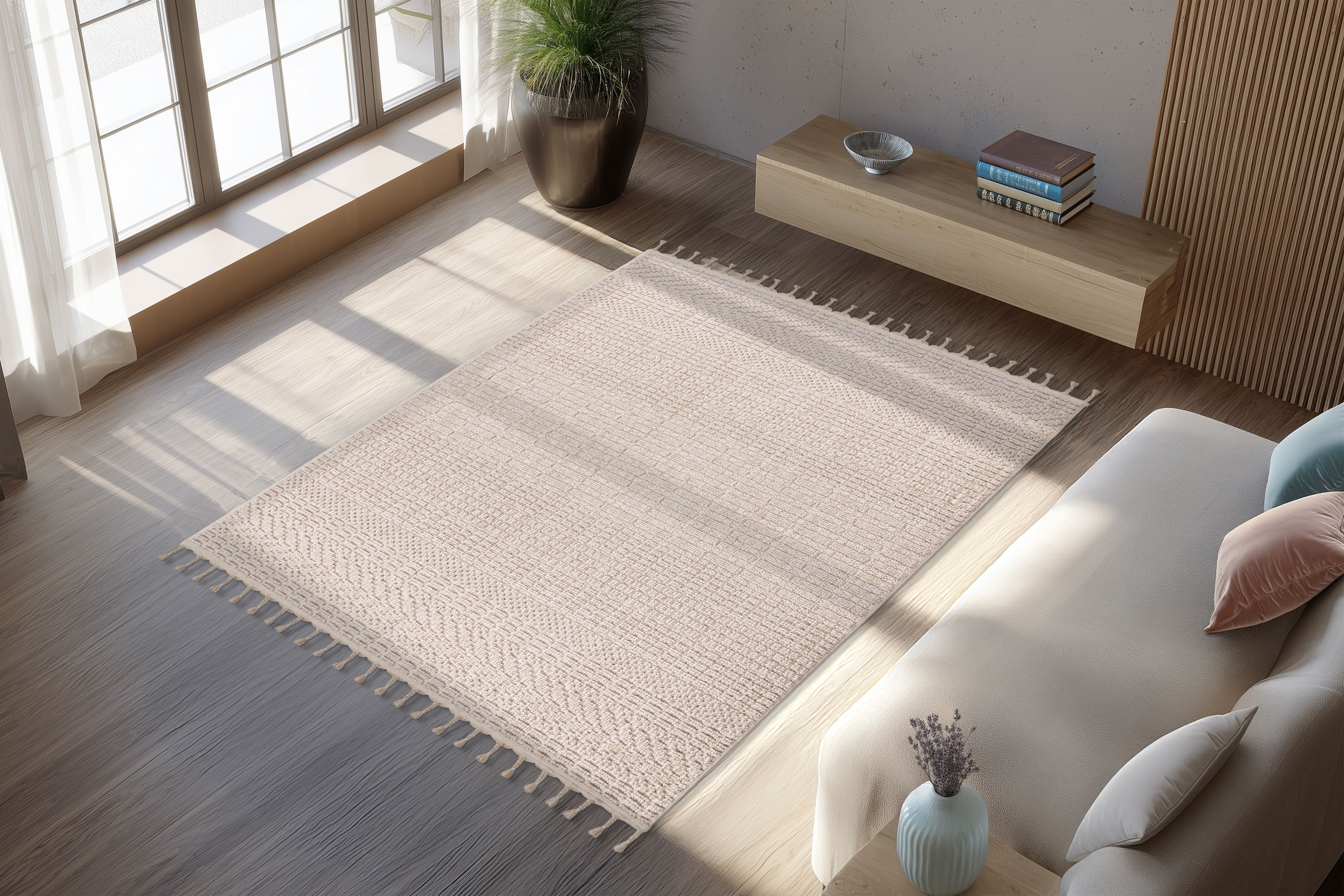 Teppich Reef 125 Beige 80 x 150 cm