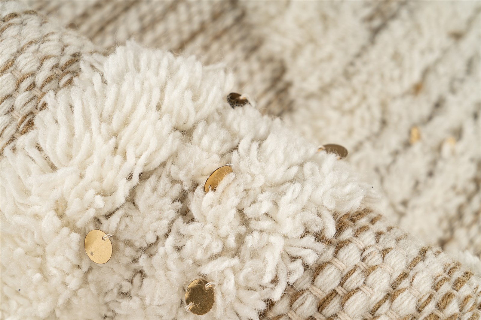 Teppich Bohist 425 Creme / Khaki Ø 160cm