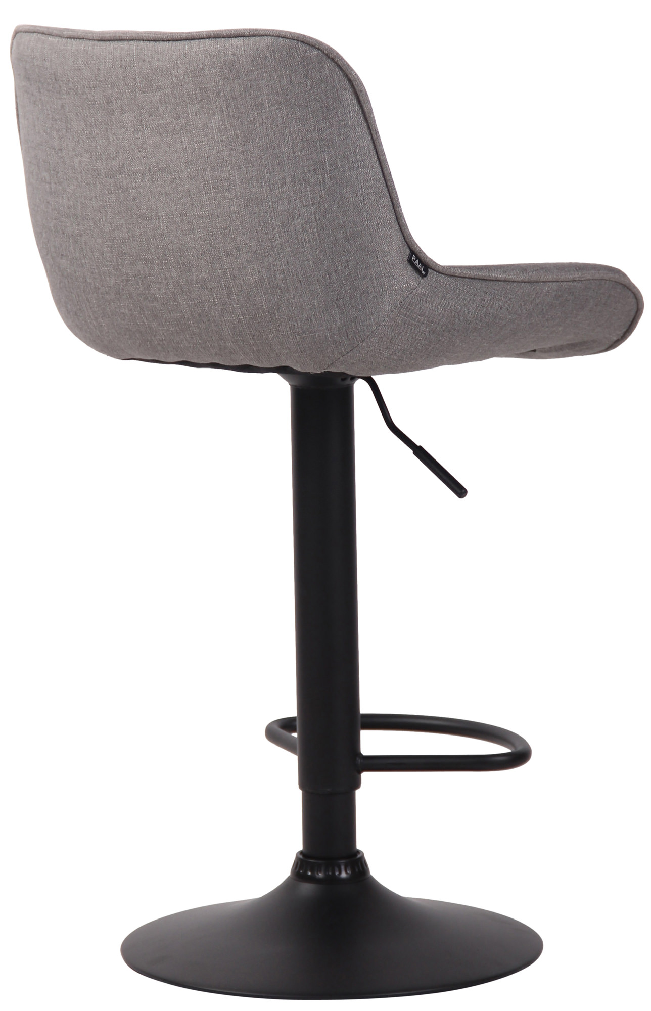 Barhocker Lentini Stoff schwarz