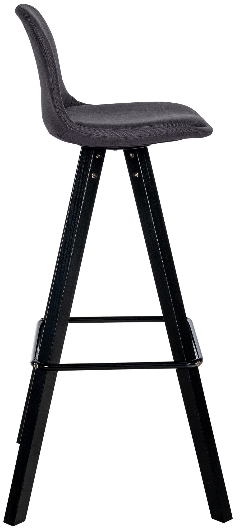 Barhocker Corbin Stoff Square schwarz