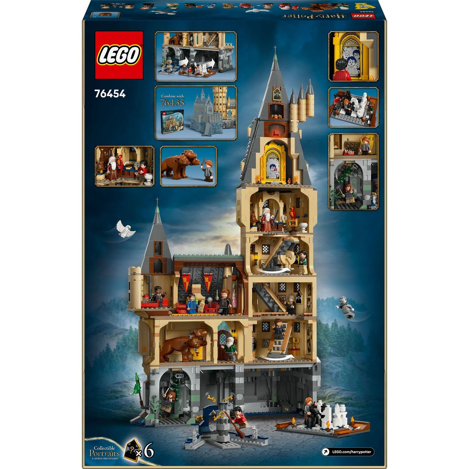 LEGO® Bau- & Konstruktionsspielzeug LEGO® Harry Potter™ 76454 - Schloss Hogwarts™: Der Hauptturm (2135 Teile)