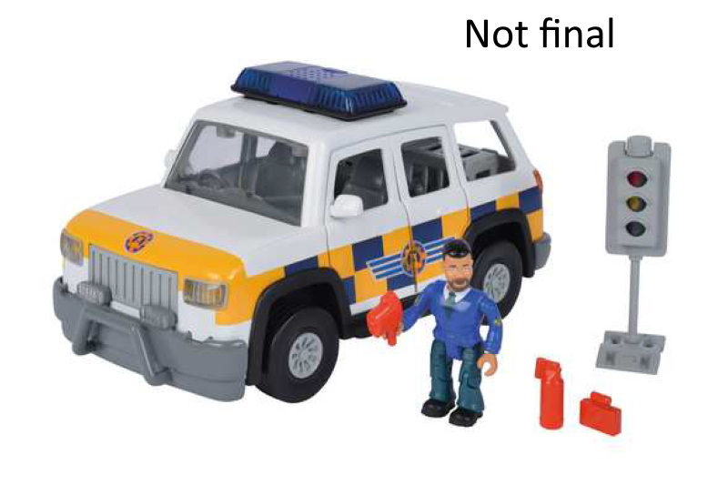 Simba Dickie Modelle & Fahrzeuge Simba 109251096 - Feuerwehrmann Sam 4x4 Polizeiauto mit Figur