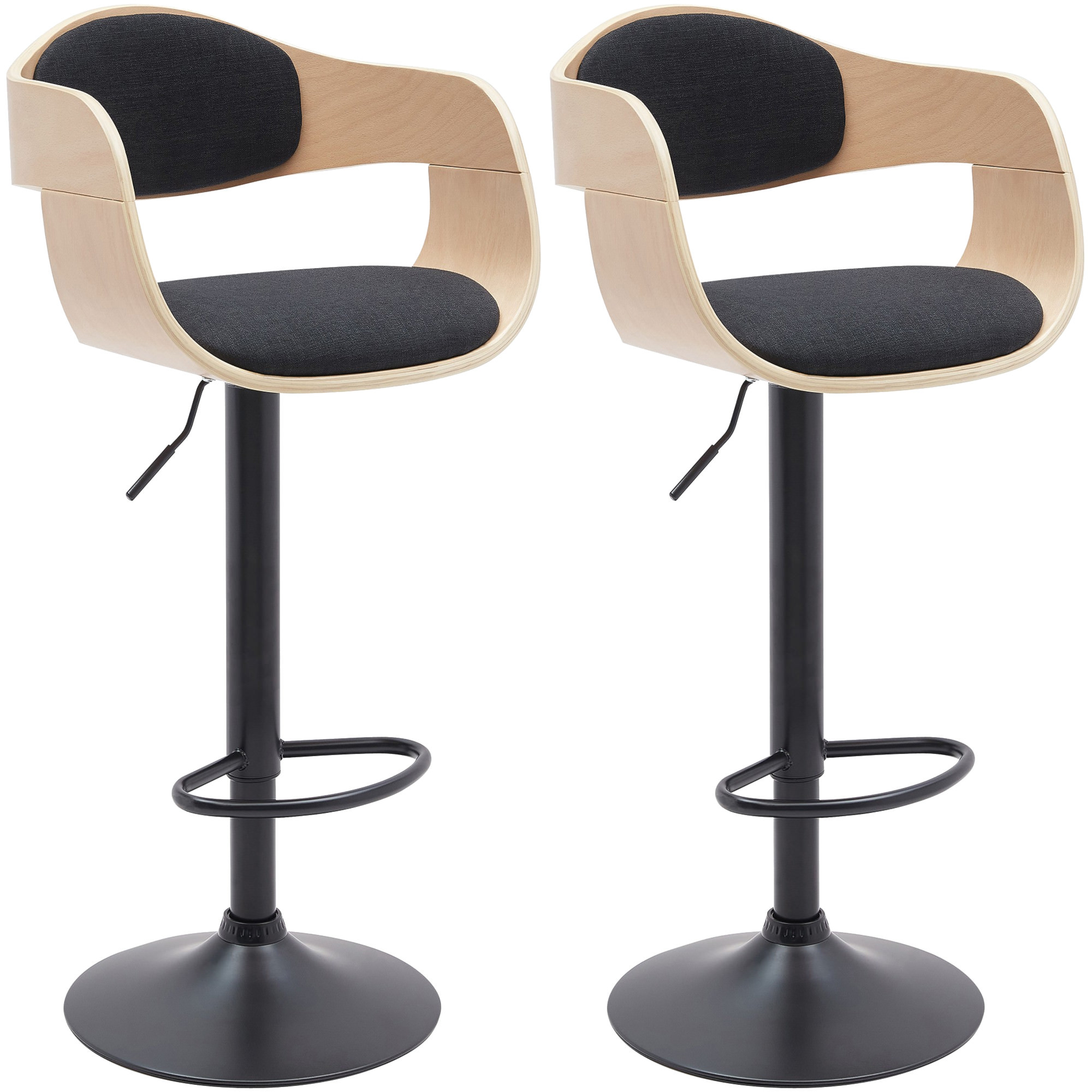 2er Set Barhocker Kingston B Stoff