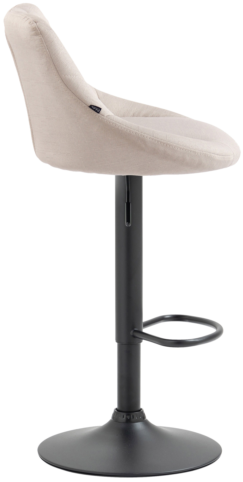 Barhocker Lazio Stoff schwarz