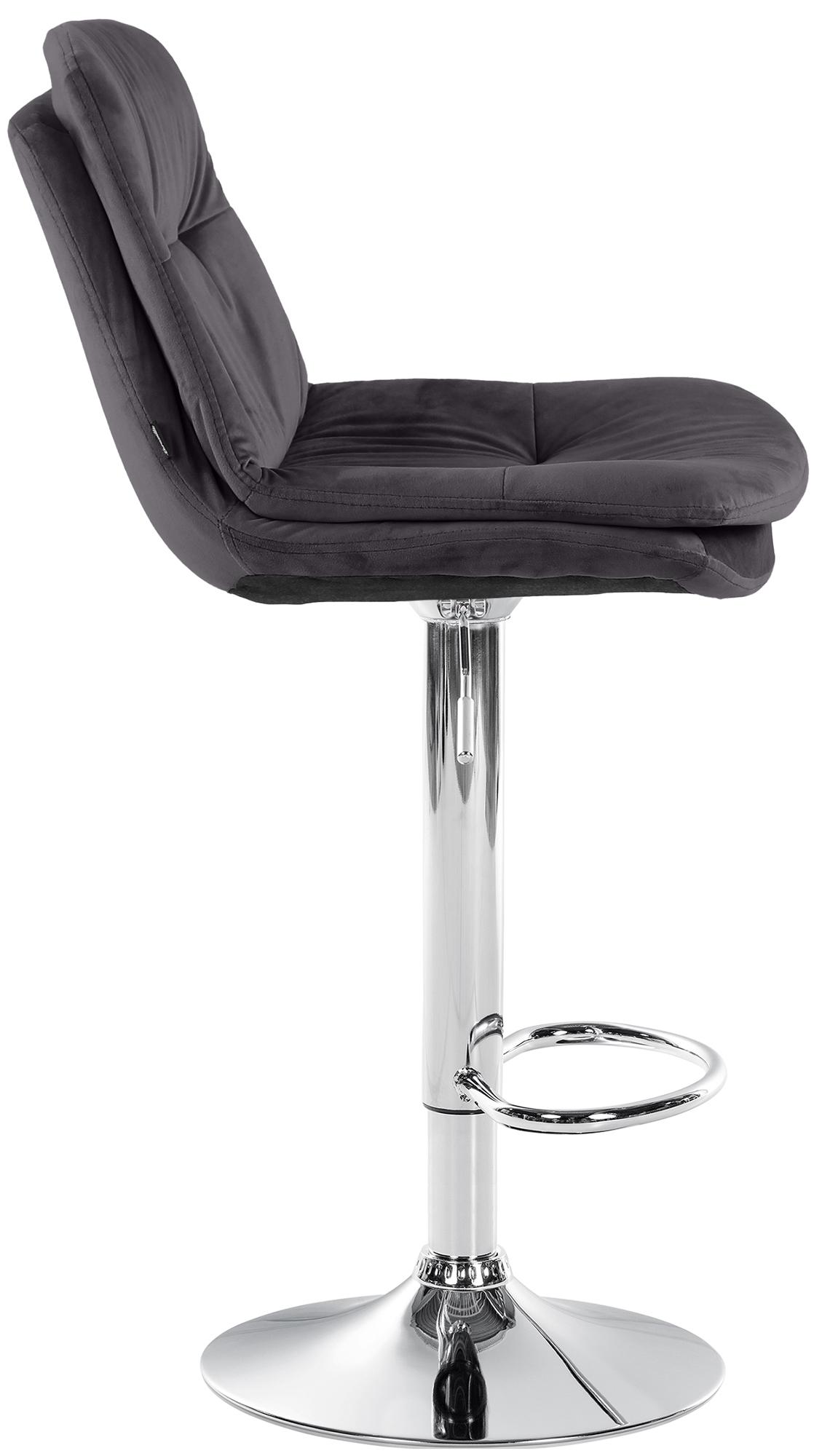 Barhocker Laurel Samt chrom