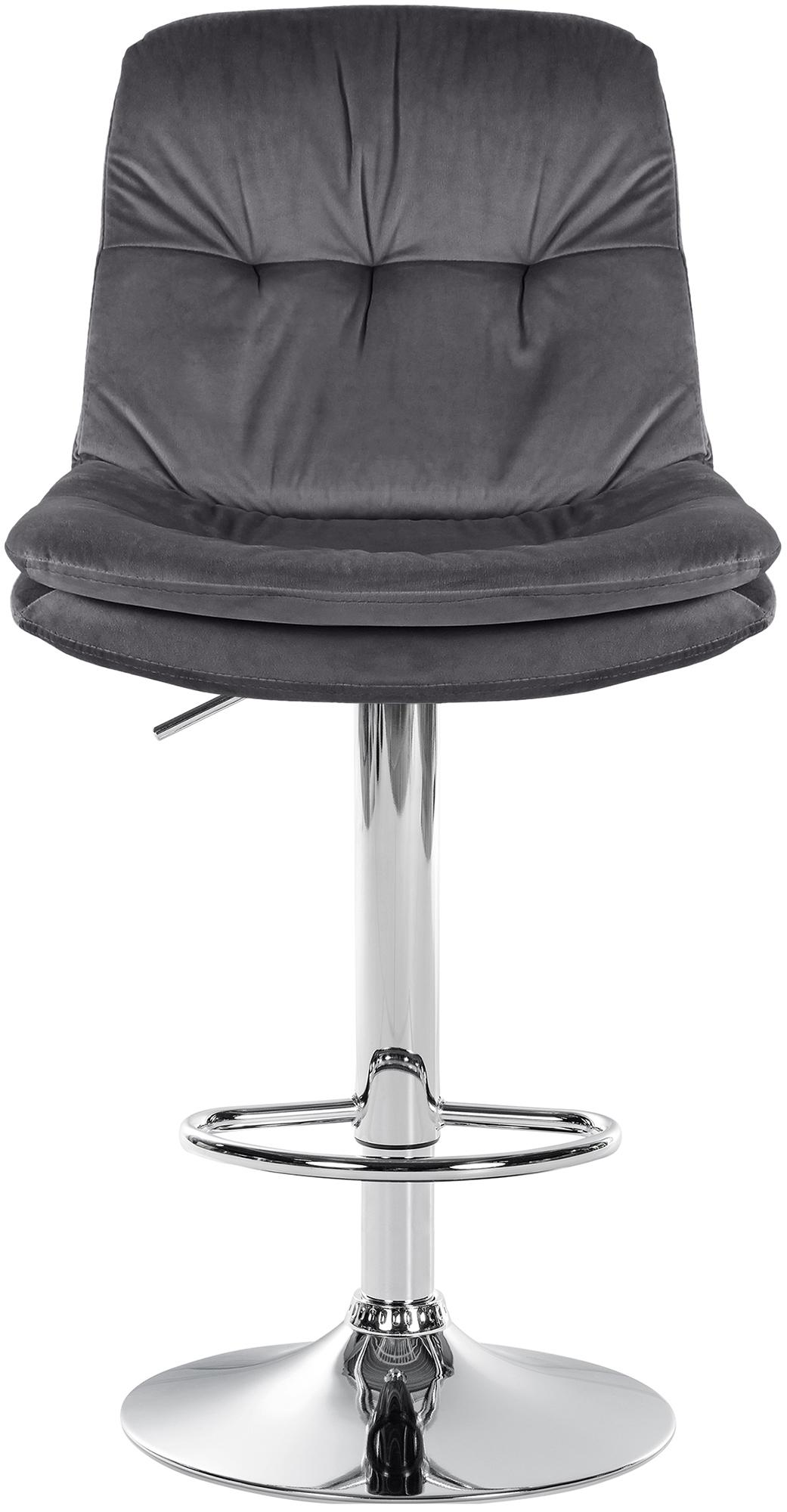 Barhocker Laurel Samt chrom