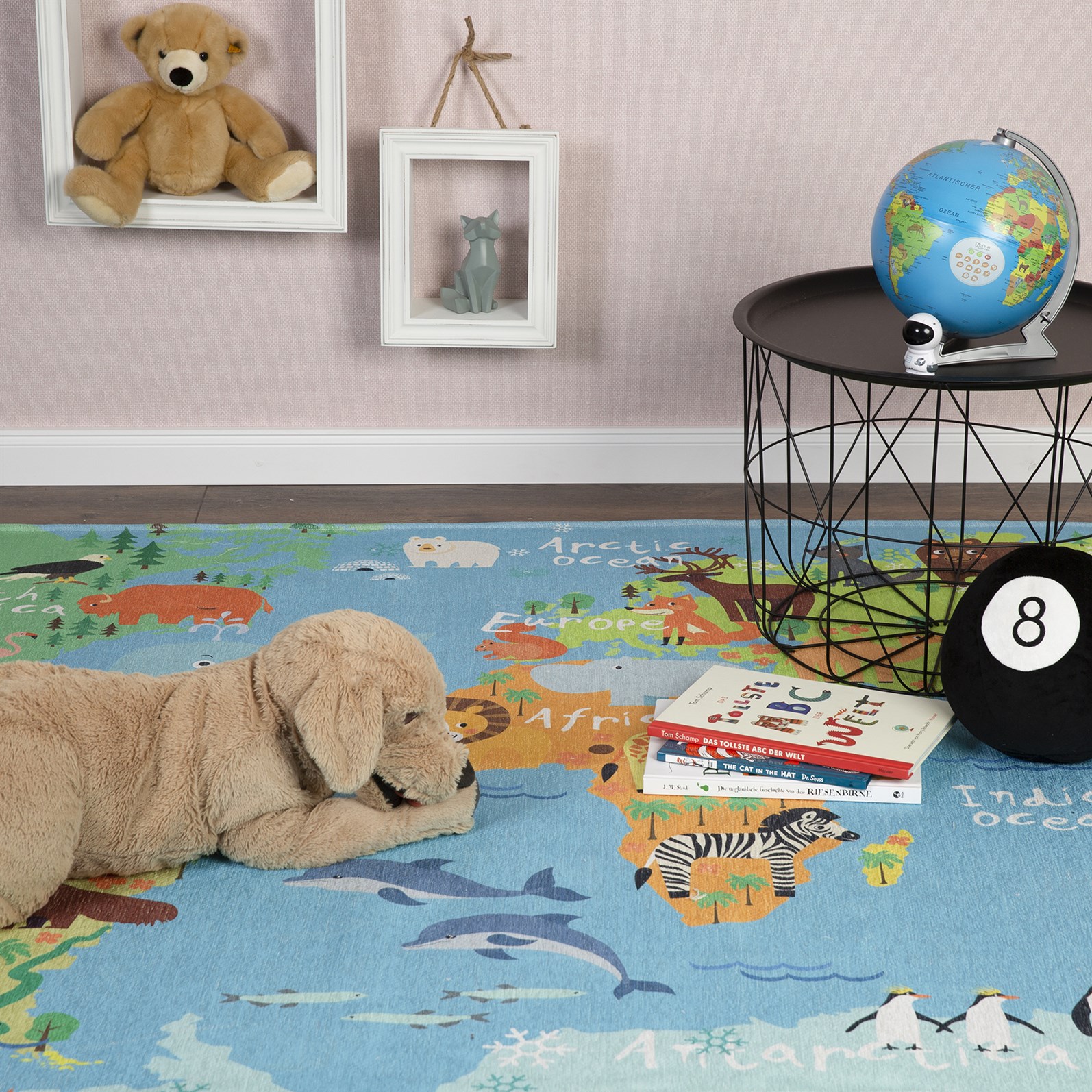 Teppich Sympathy Kids 243 World Map 160cm x 230cm