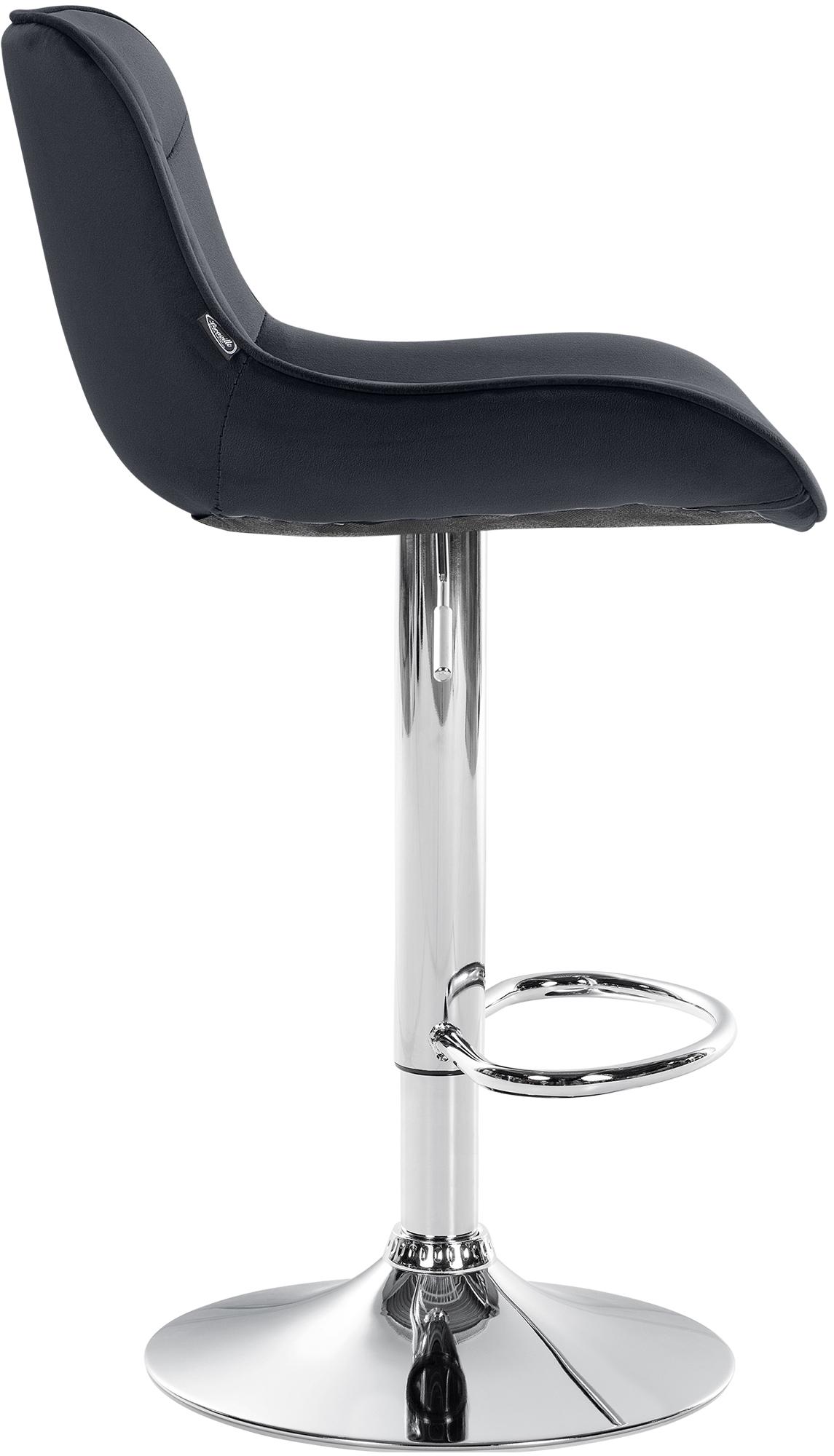 Barhocker Vonore Samt chrom