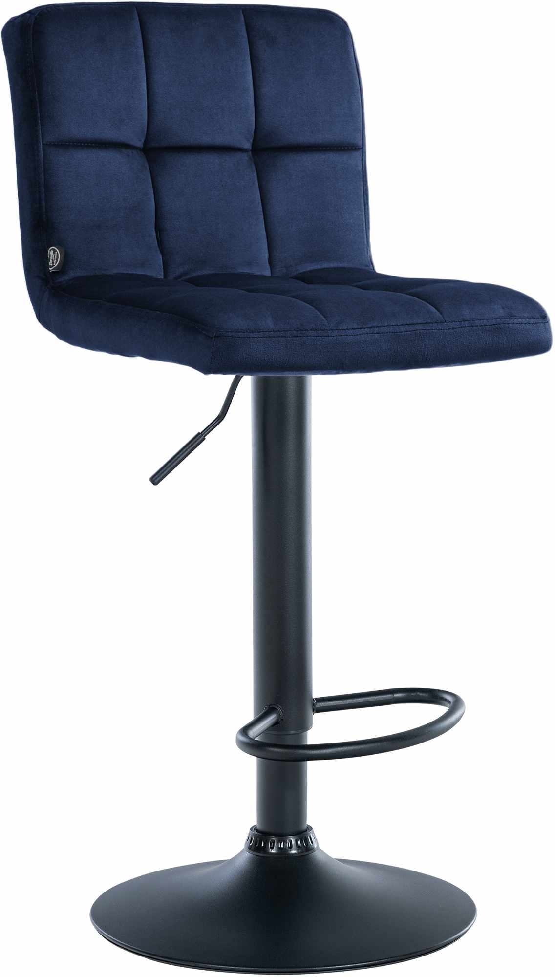 Barhocker Peru Samt schwarz