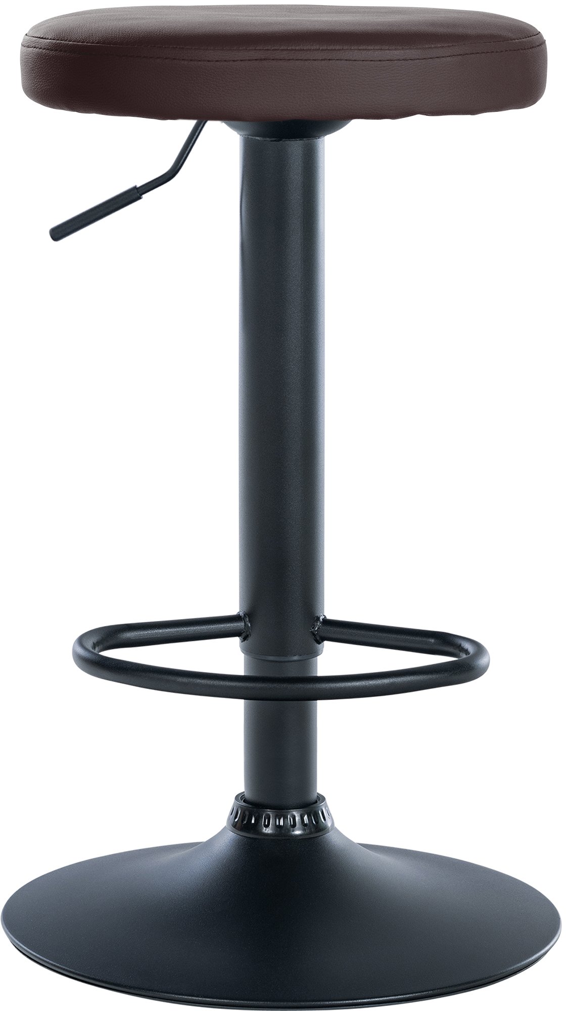 2er Set Barhocker Ponte Kunstleder schwarz