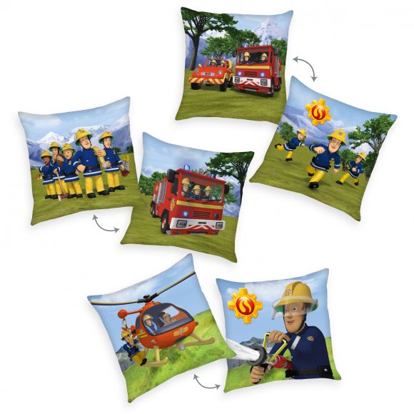 Herding Textilien Feuerwehrmann Sam - Dekokissen - 40 x 40 cm