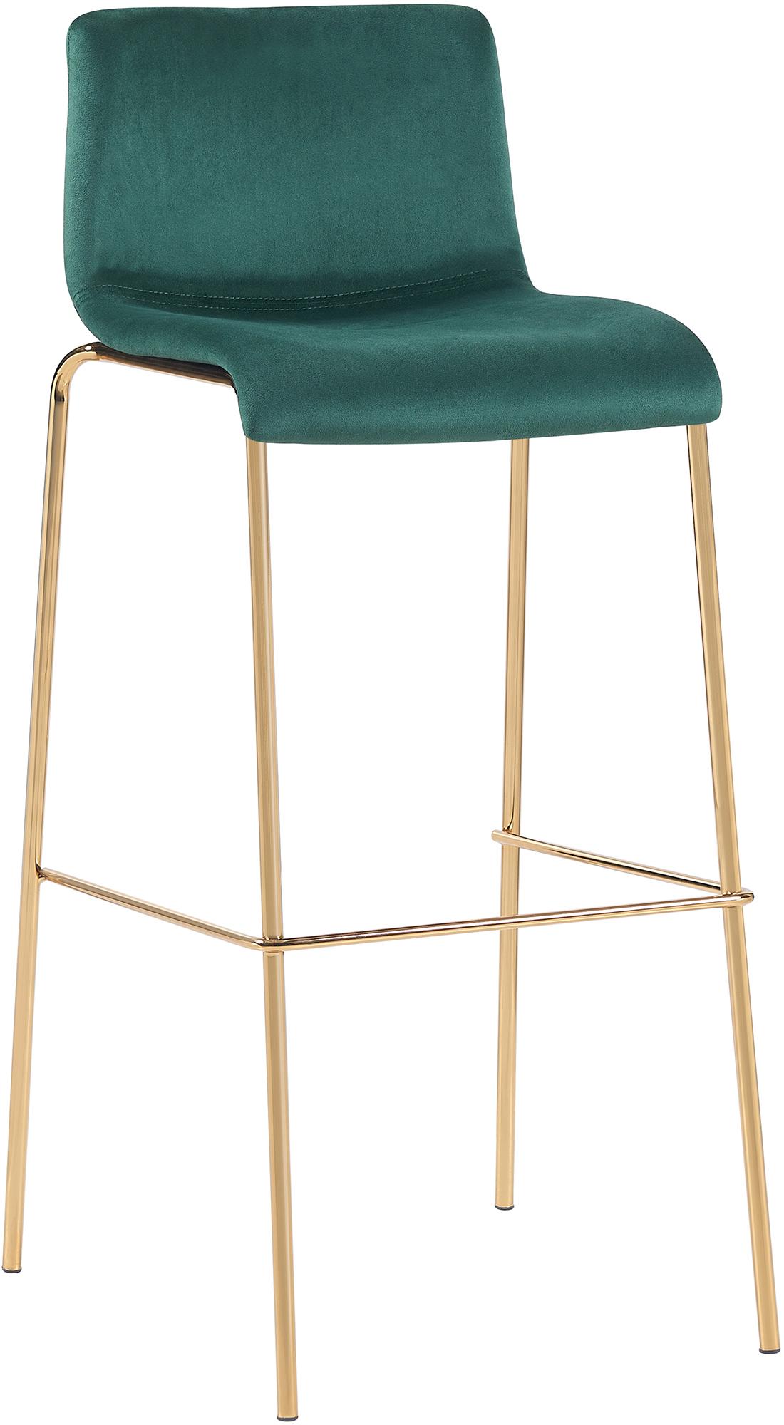 Barhocker Hoover Samt 4-Fuß Gold