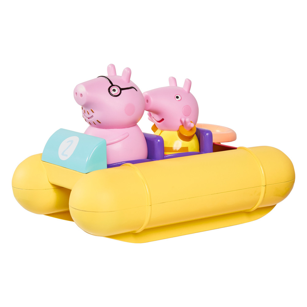 TOMY Baby & Kleinkind Tomy E73107 - Peppa Wutz Pedalo mit Papa Wutz - Badespielzeug