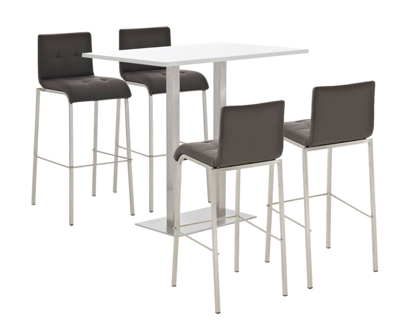 Bar Set Velosa, weiss glanz