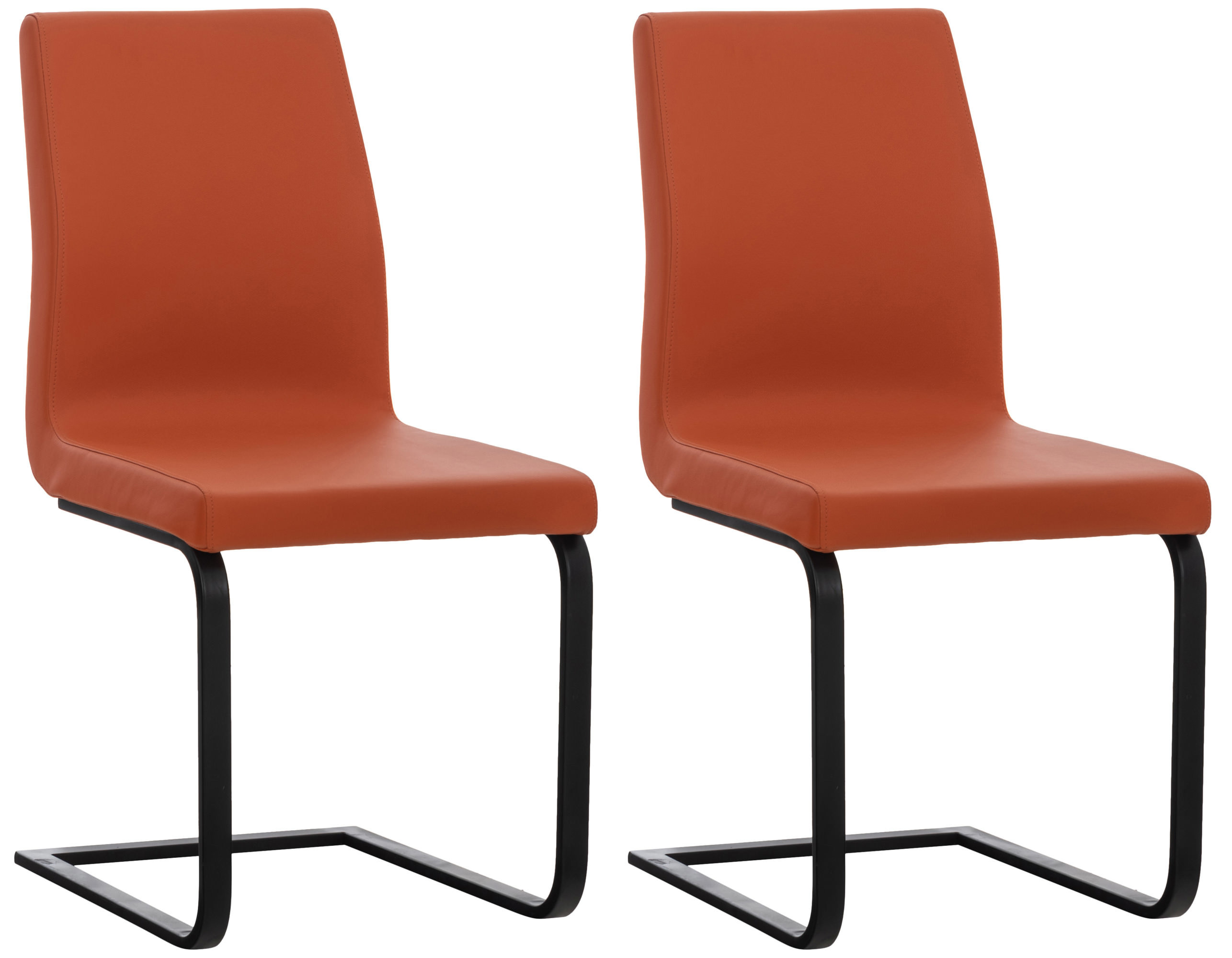2er Set Esszimmerstühle Belley Kunstleder