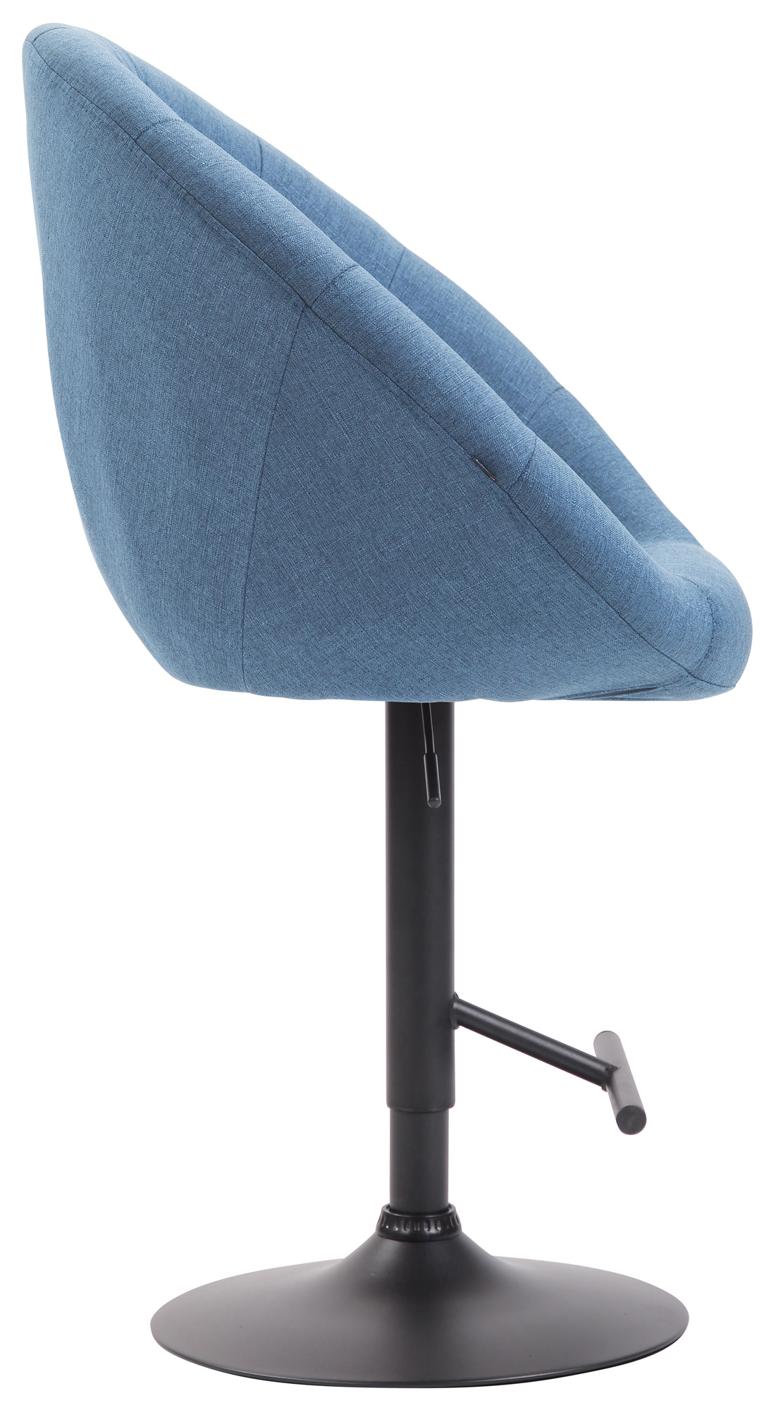Barhocker London V2 Stoff schwarz