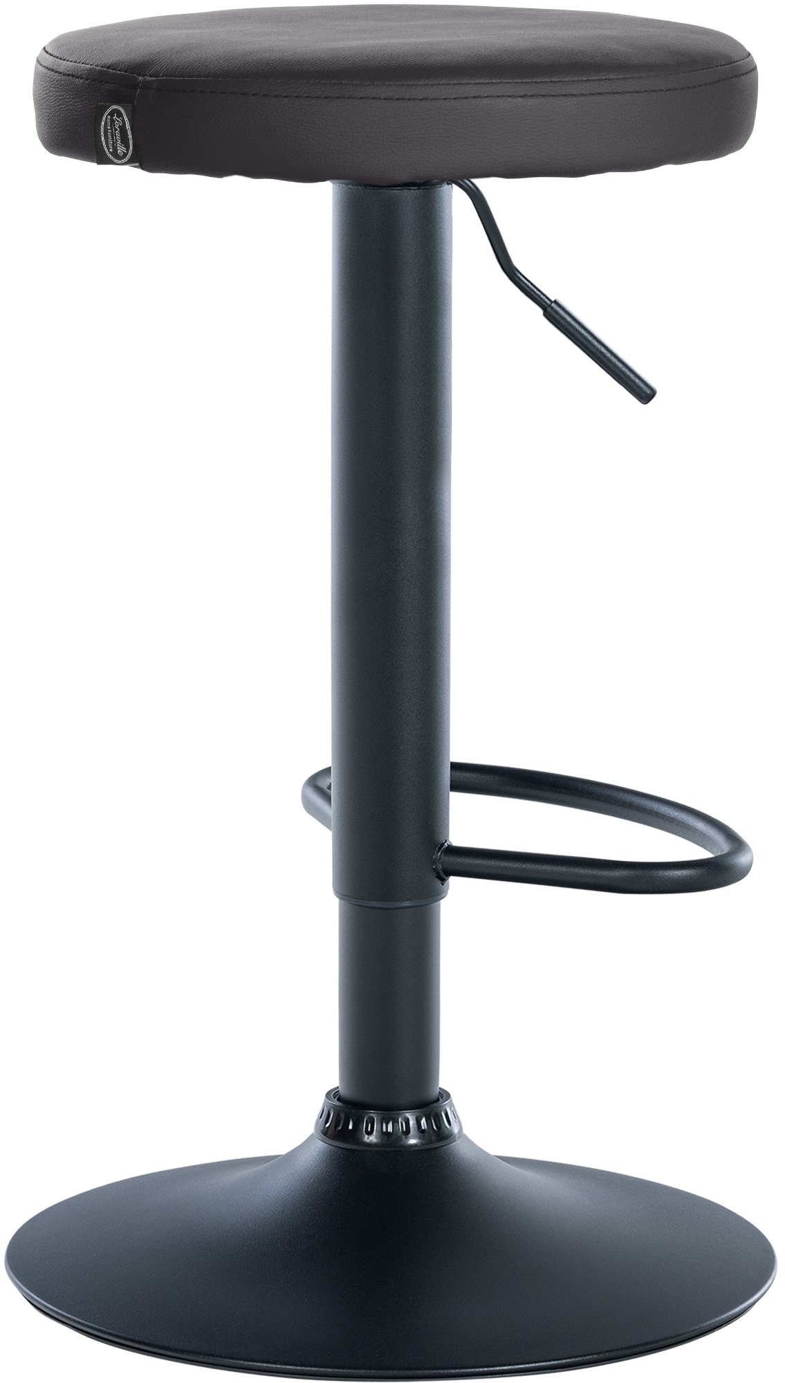 2er Set Barhocker Ponte Kunstleder schwarz