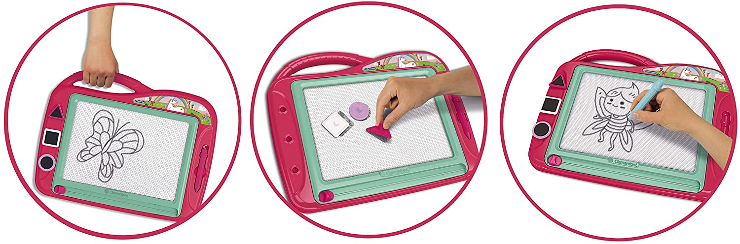 Clementoni Bastel- & Kreativspielzeug Magnetische Maltafel - Einhörner