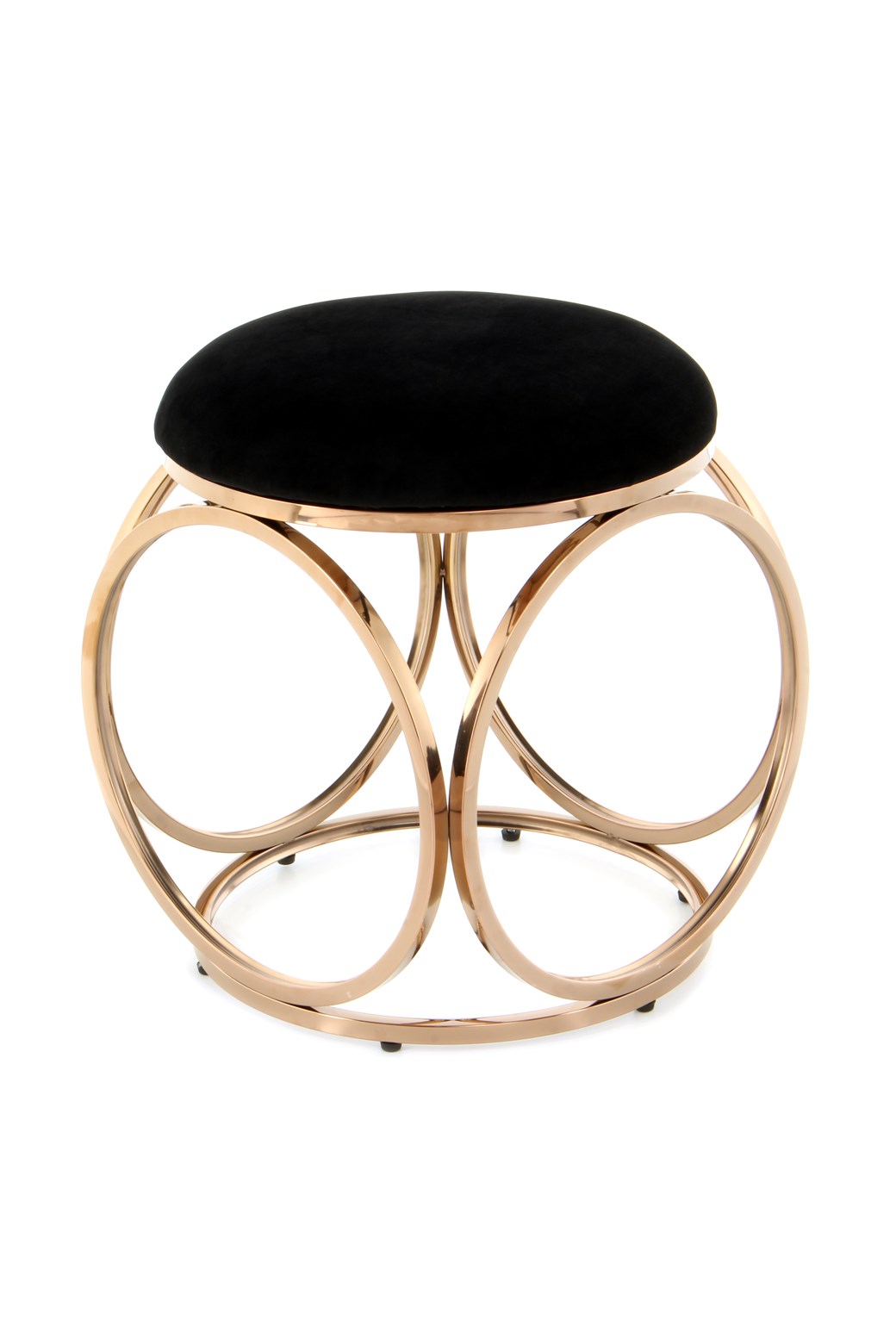 Hocker Hocker Whitney 325 Schwarz / Roségold