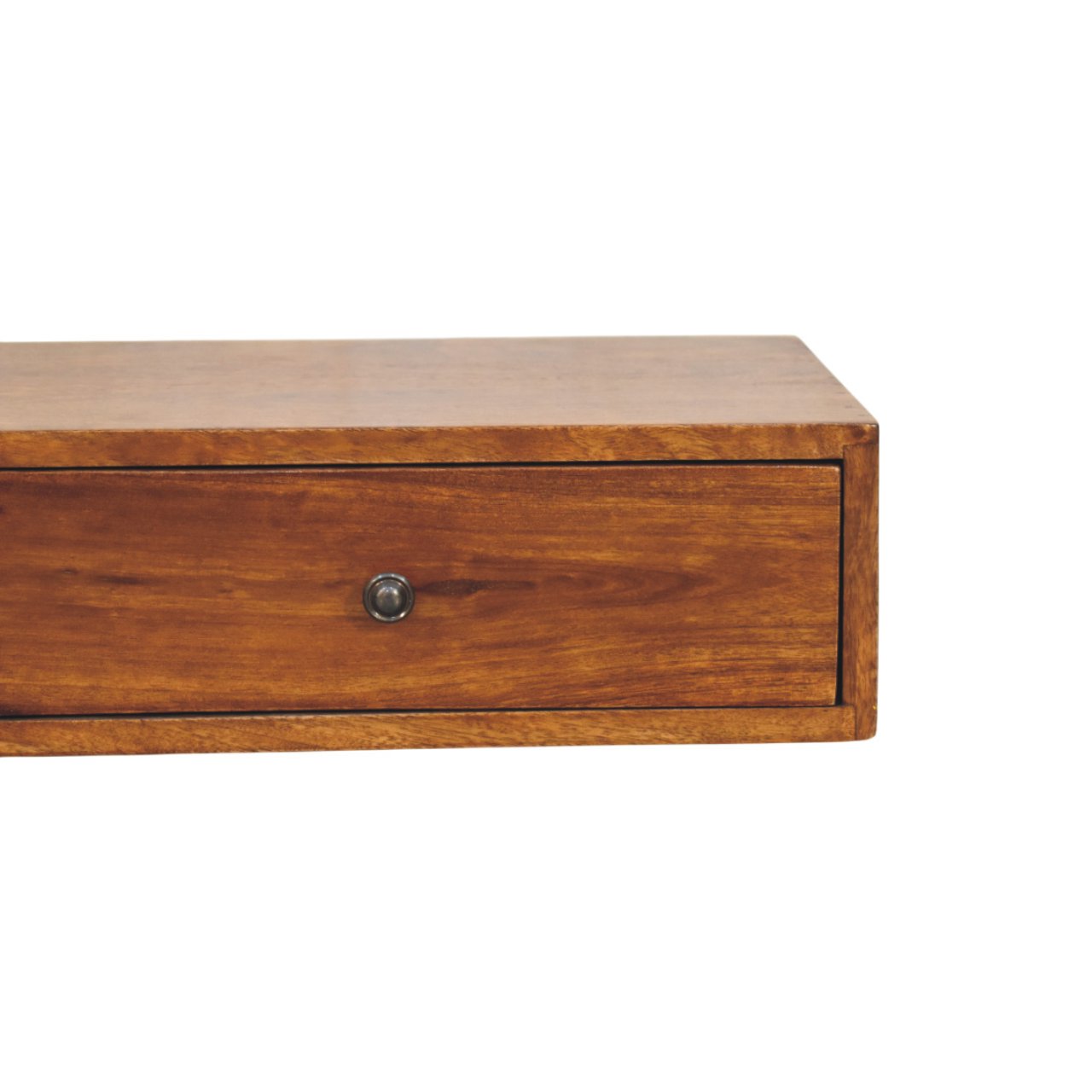 Lunar Wandkonsole aus Kastanienholz mit 2 Schubladen