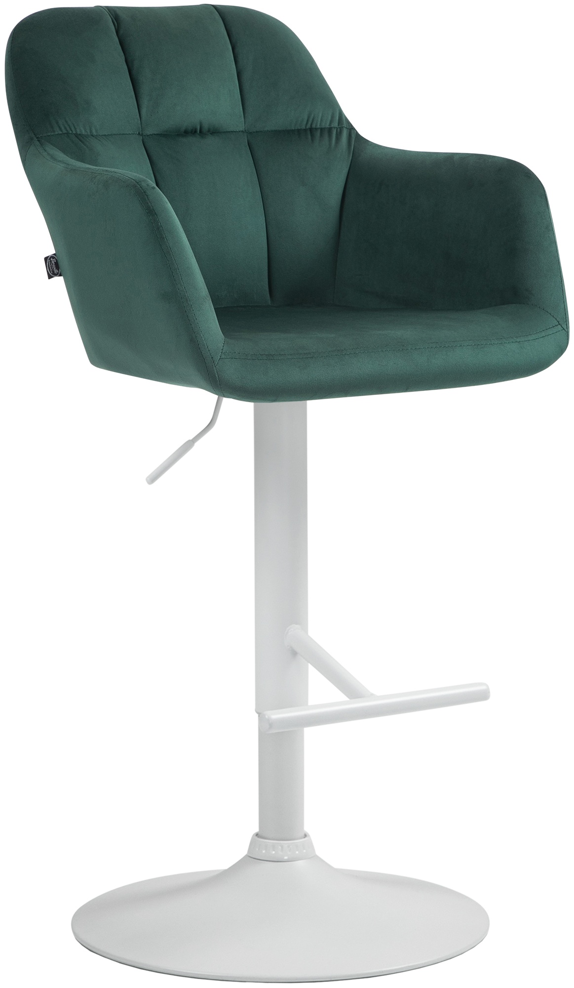 Barhocker Natoma Samt weiß