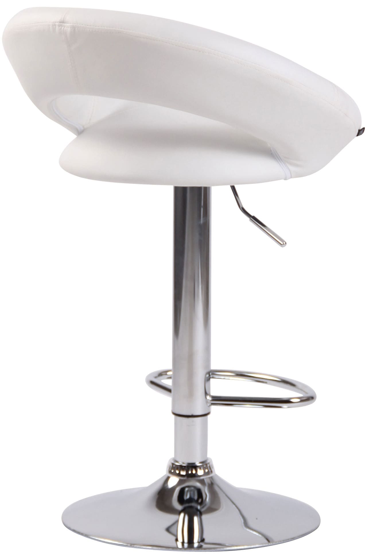 2er Set Barhocker Olinda Kunstleder chrom