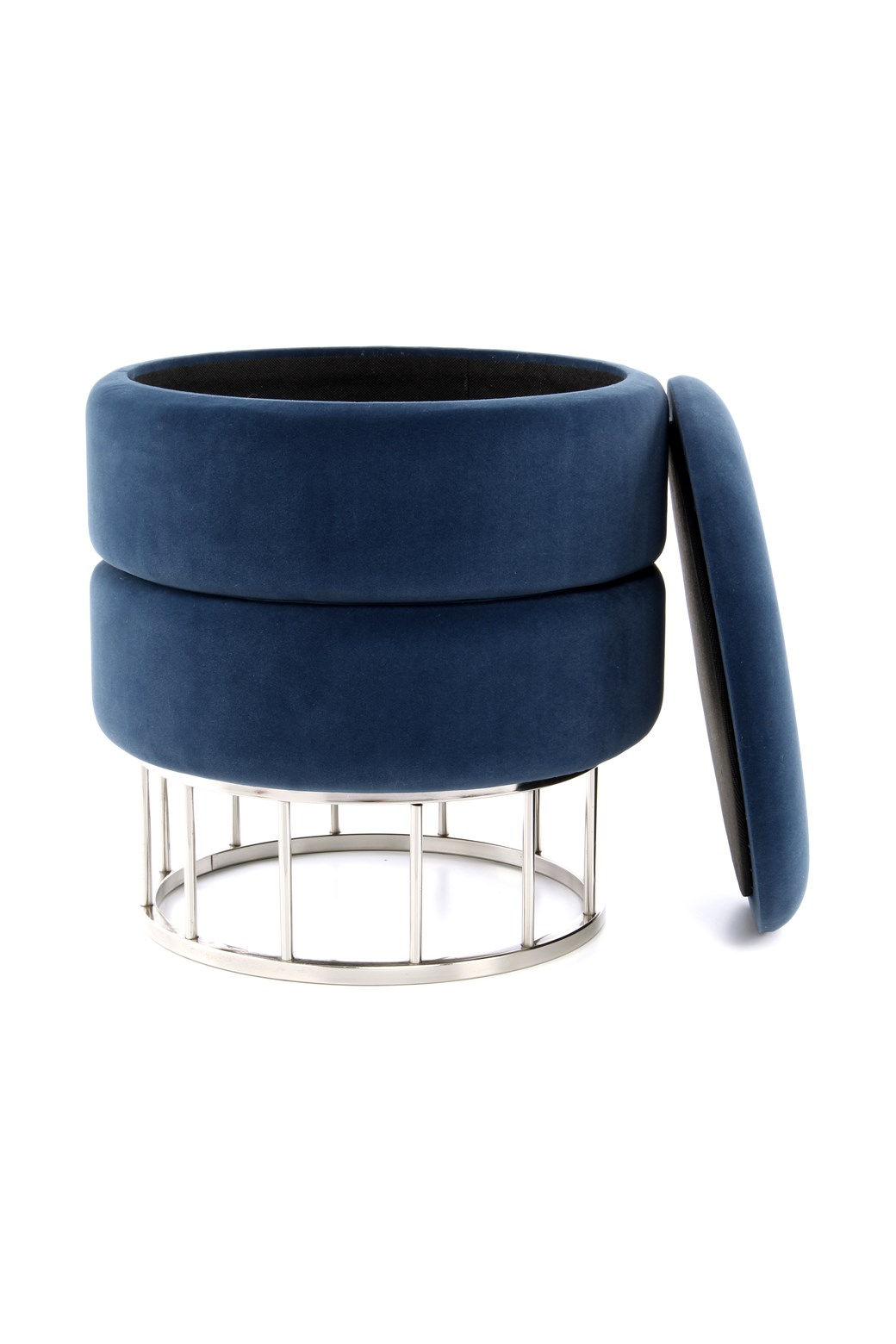 Hocker Hocker Zero 525 Dunkelblau / Silber