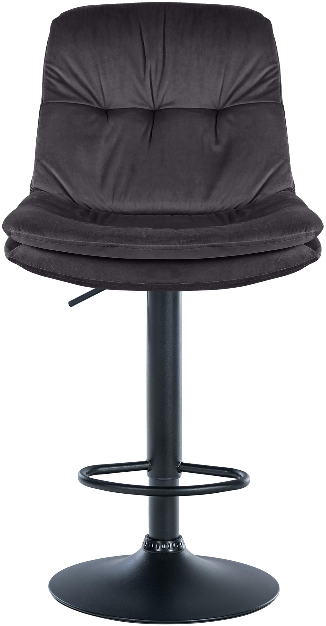 Barhocker Laurel Samt schwarz