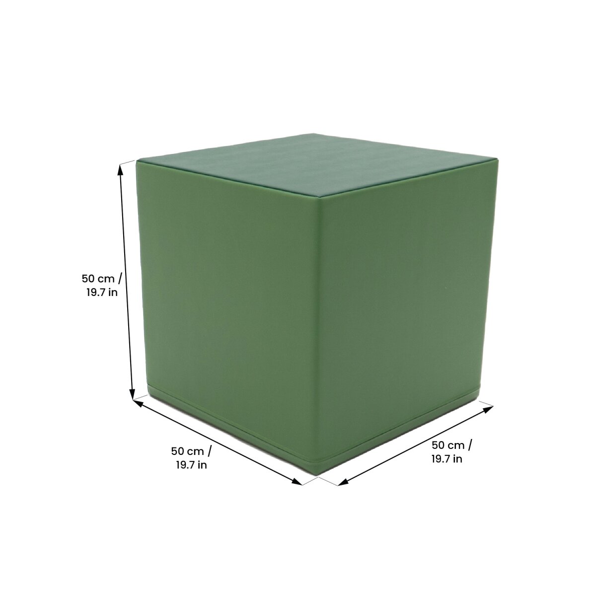 IGLU Softplay PEPI RER SIA IGLU Mega Cube Block - Grün – gepolsterter Schaumstoff-Würfel 50×50×50 cm, für Kinder von 1–10 Jahre – Ansicht 5