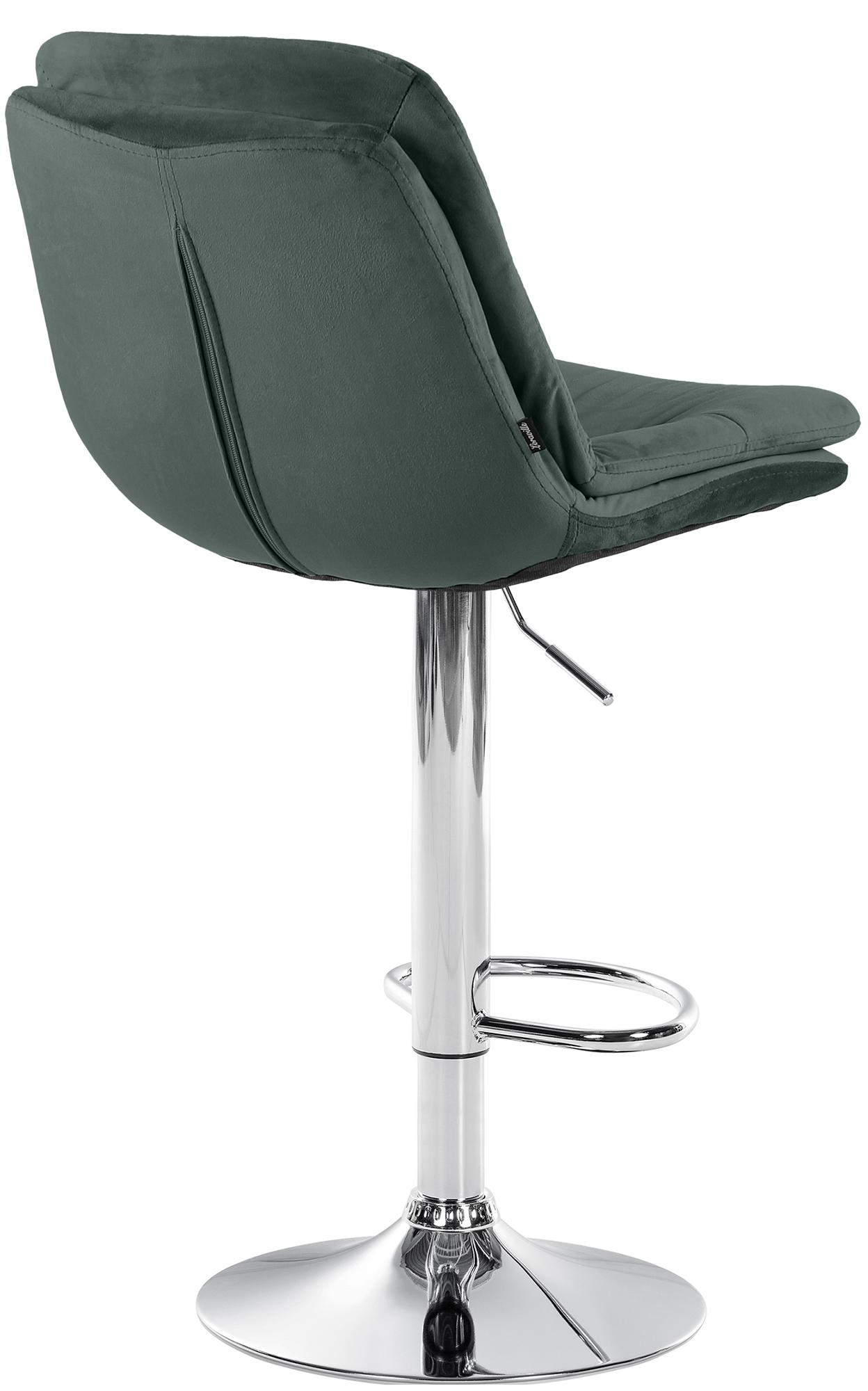 Barhocker Laurel Samt chrom