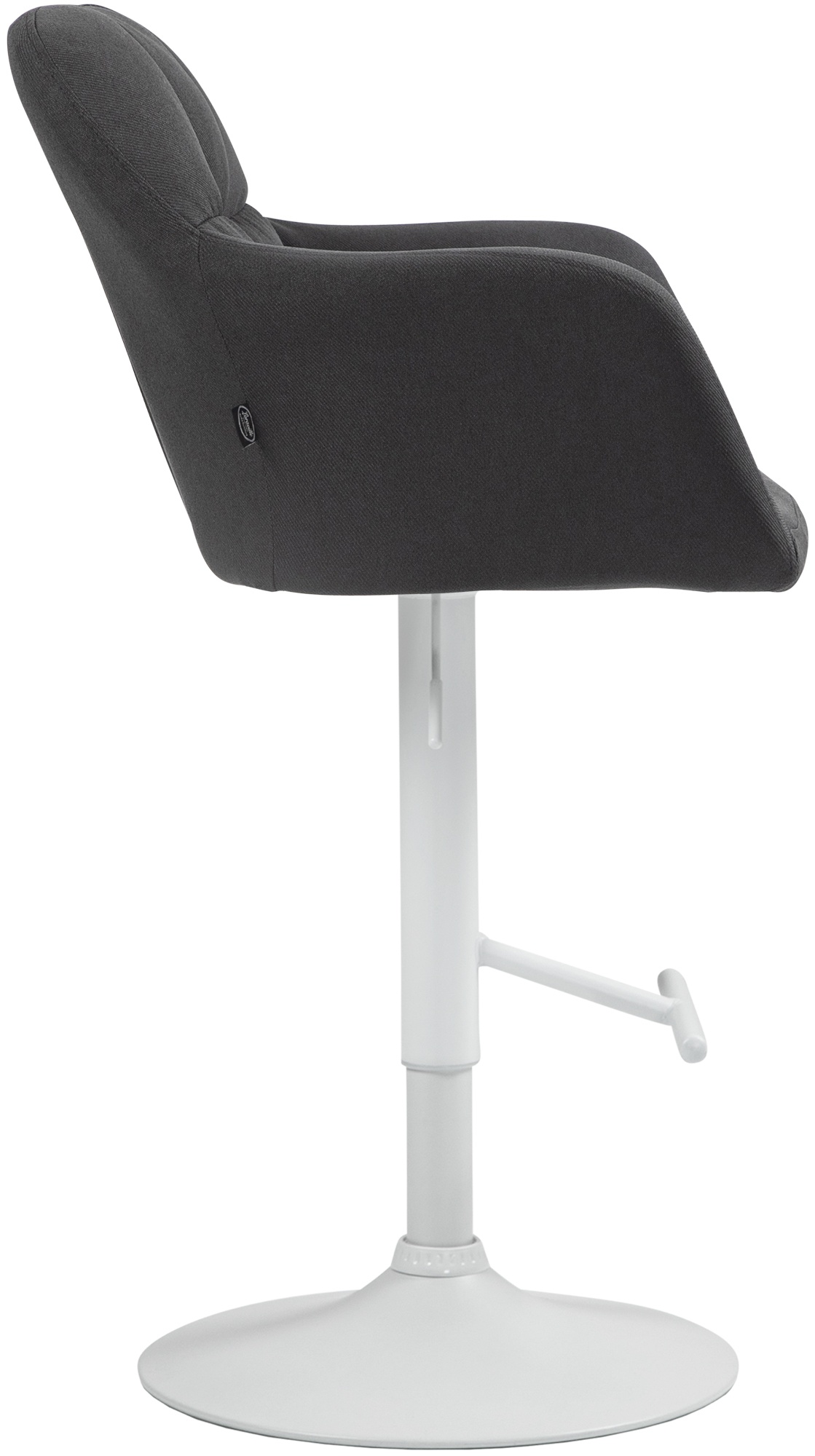 Barhocker Natoma Stoff weiß