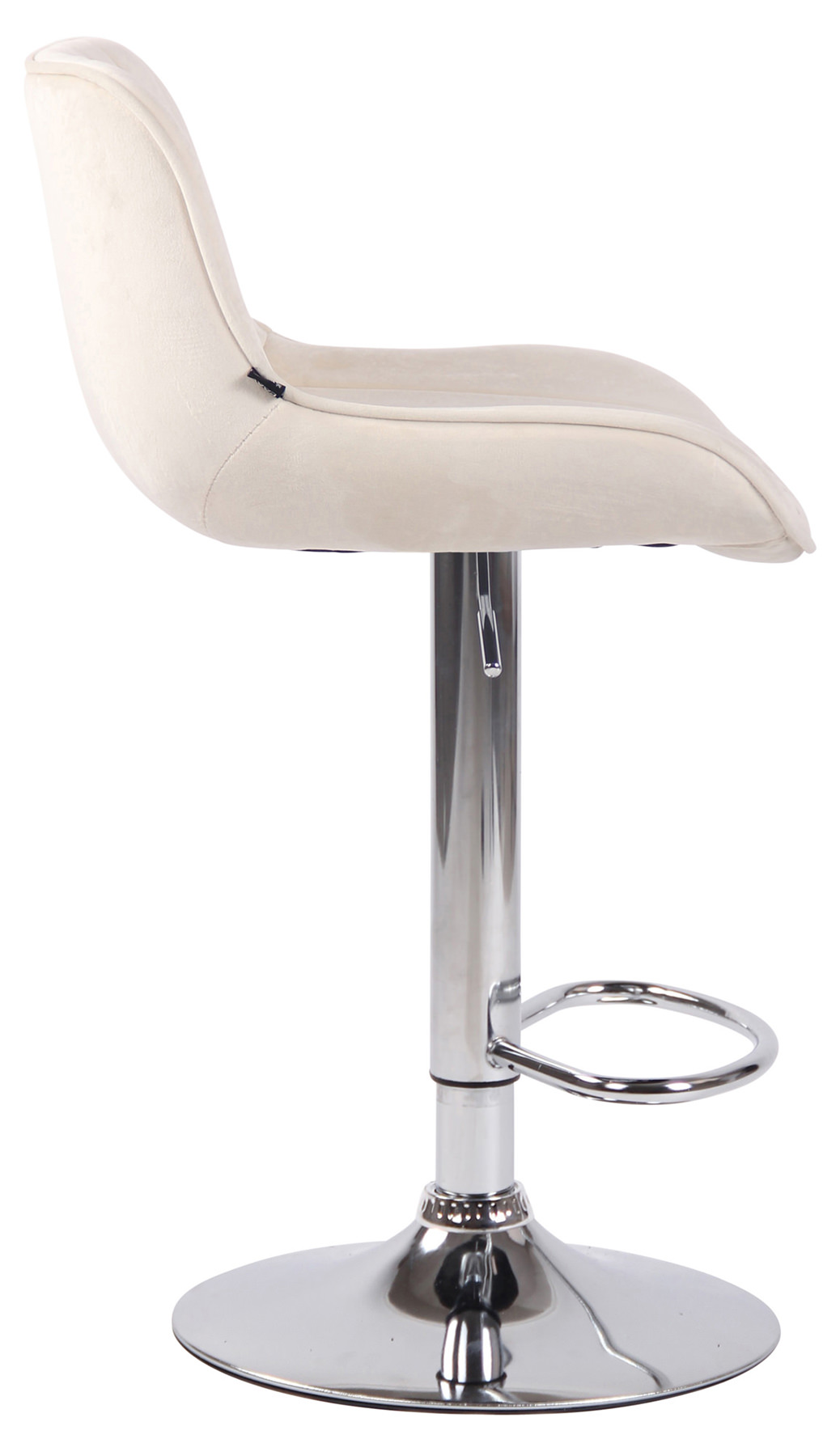 2er Set Barhocker Lentini Samt chrom