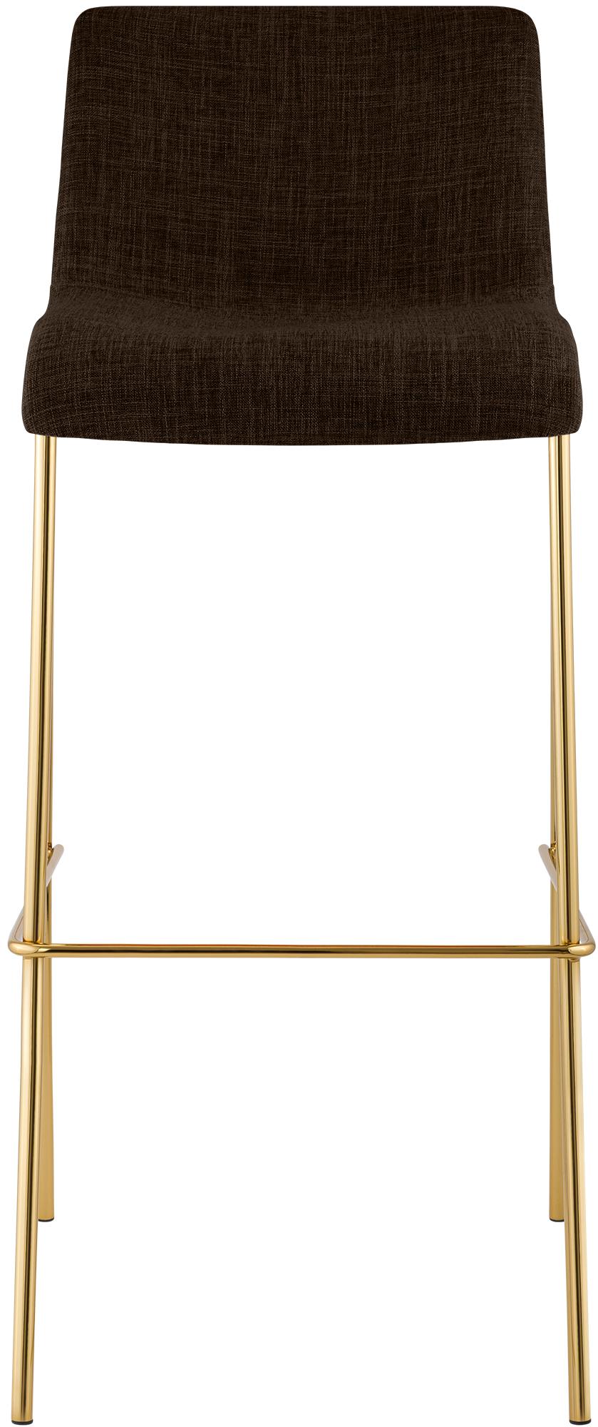 Barhocker Hoover Stoff 4-Fuß Gold