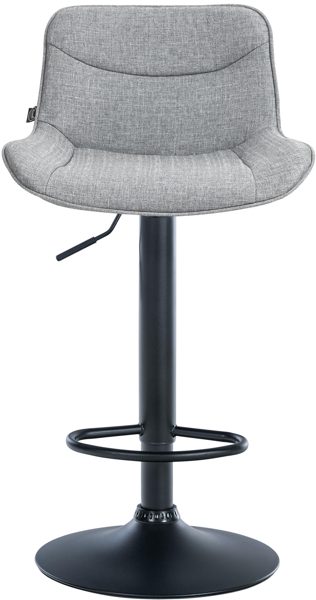 Barhocker Vonore Stoff schwarz