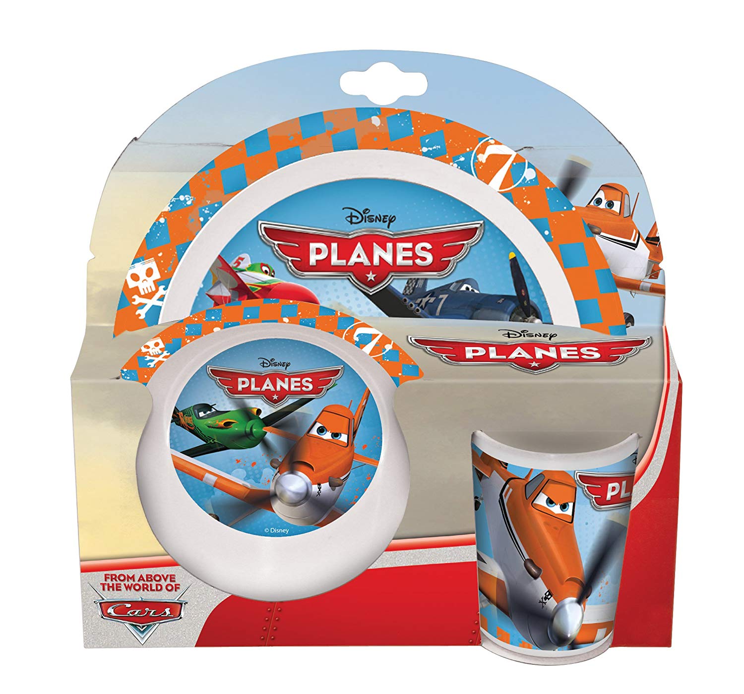 Joy Toy Küchenutensilien Disney Planes - 3-teiliges Melamin Set