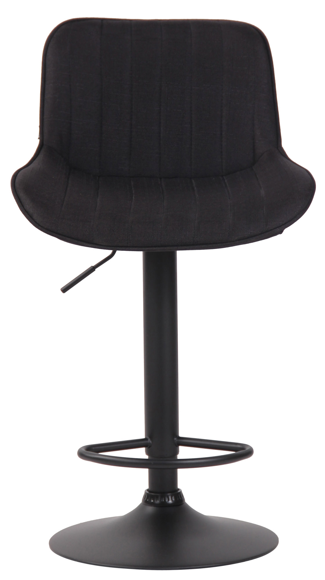 Barhocker Lentini Stoff schwarz