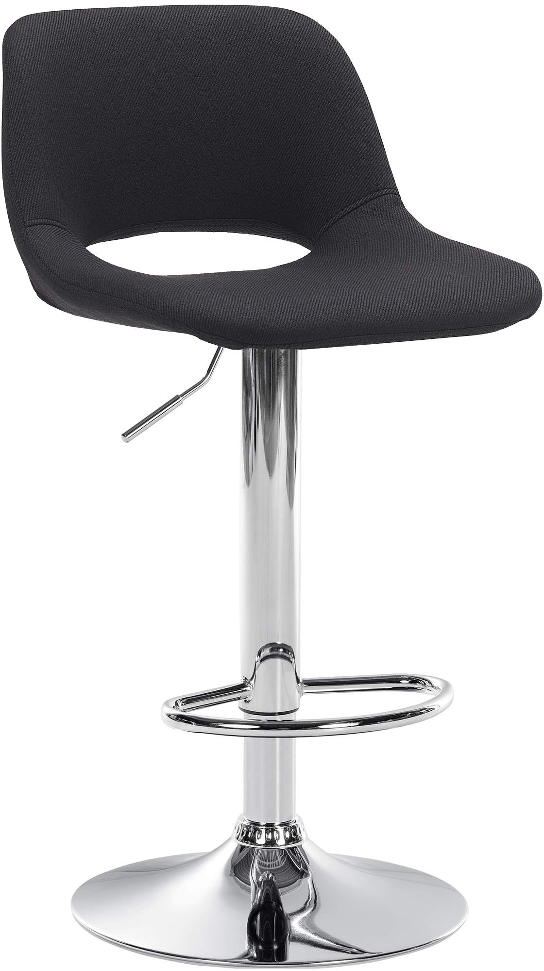 Barhocker Camden Stoff chrom