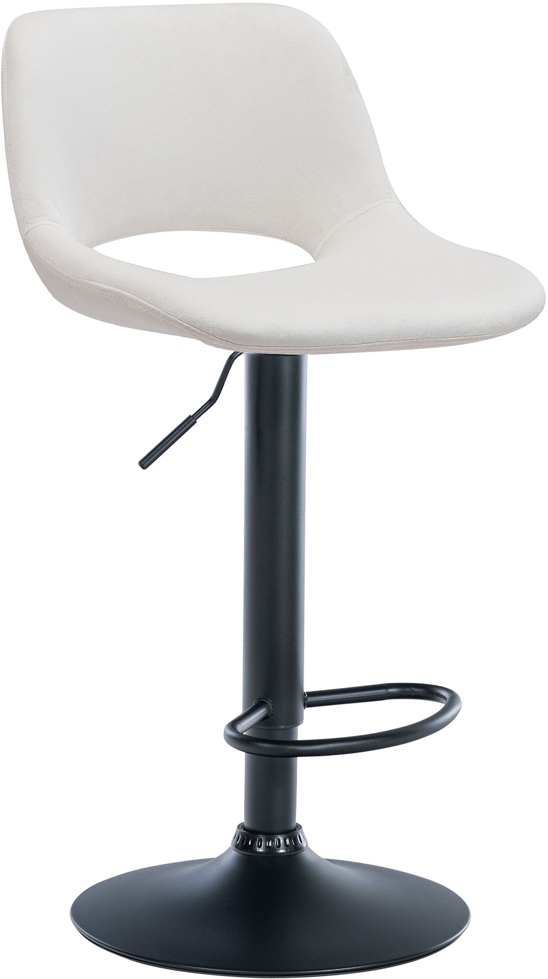 Barhocker Camden Samt schwarz