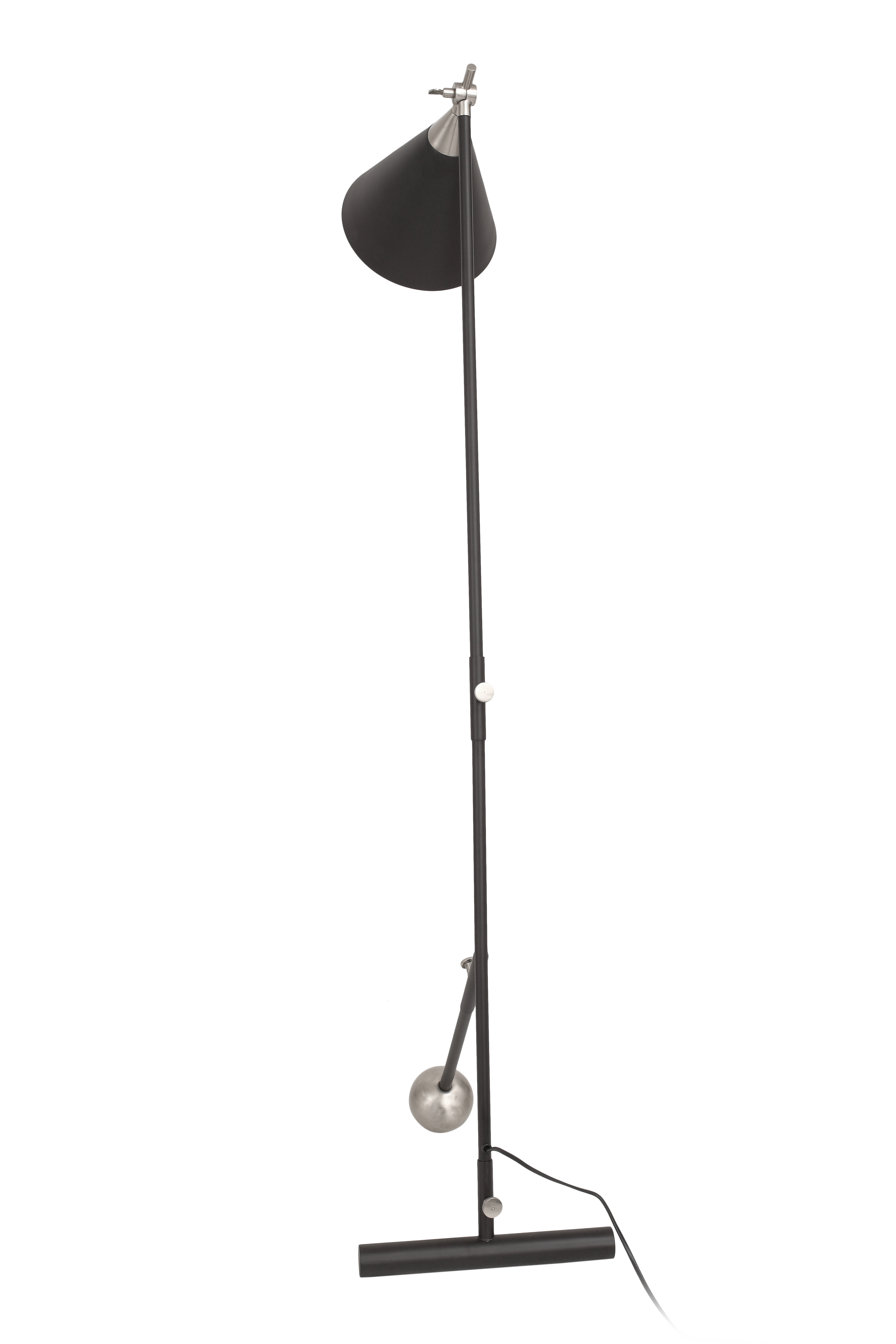 Leuchten Stehlampe Celeste 225 Schwarz / Silber