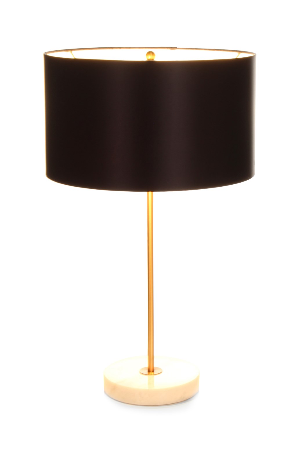 Design-Lampe mit runden Lampenschirm