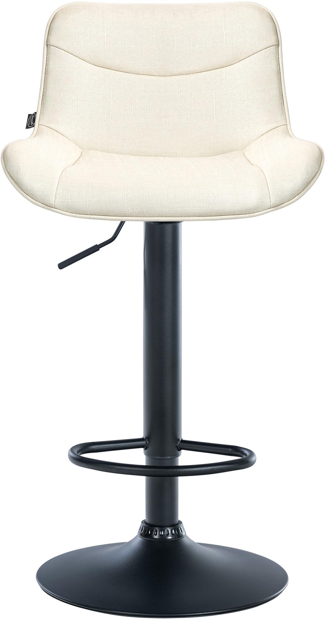 Barhocker Vonore Stoff schwarz