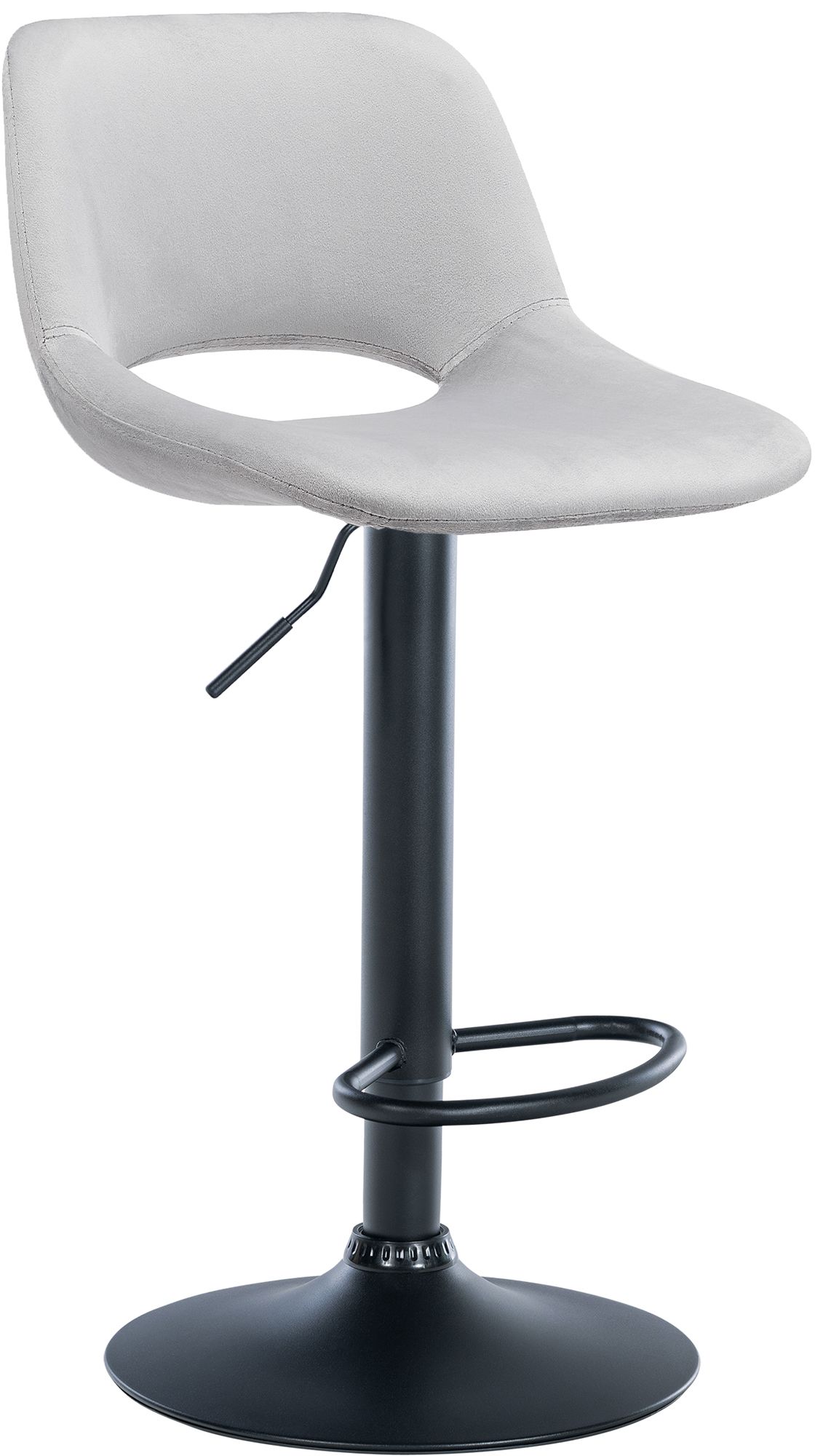 Barhocker Camden Samt schwarz