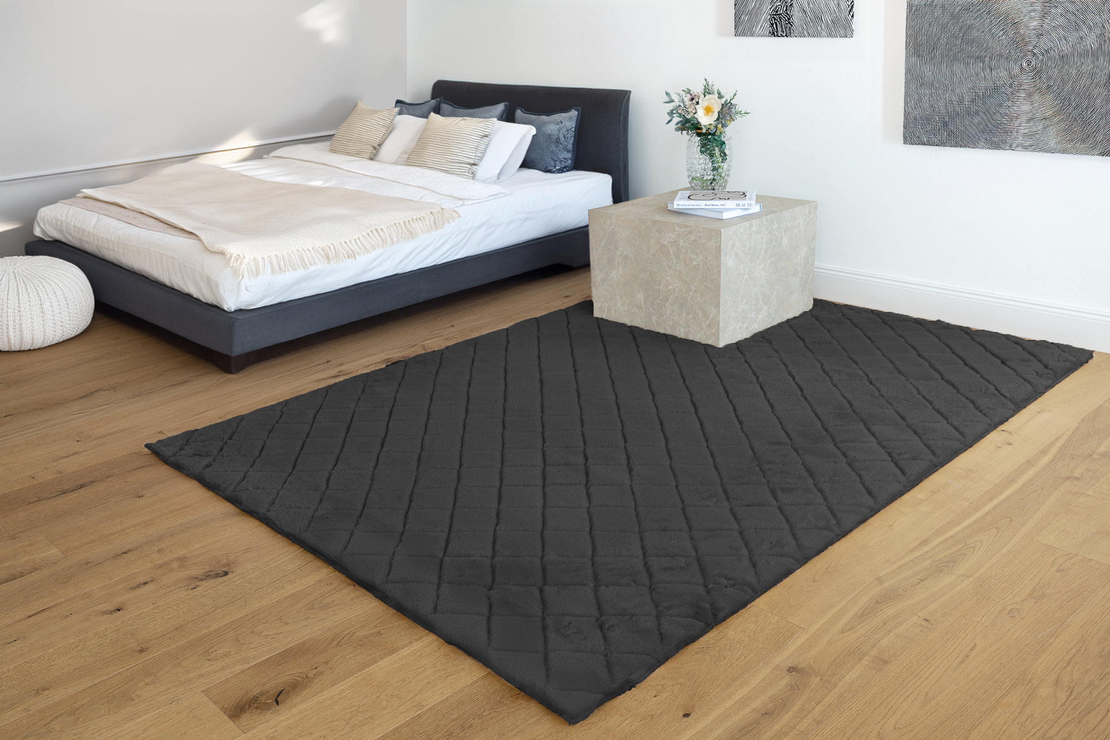 Teppich Imala 125 Schwarz 160 x 230 cm