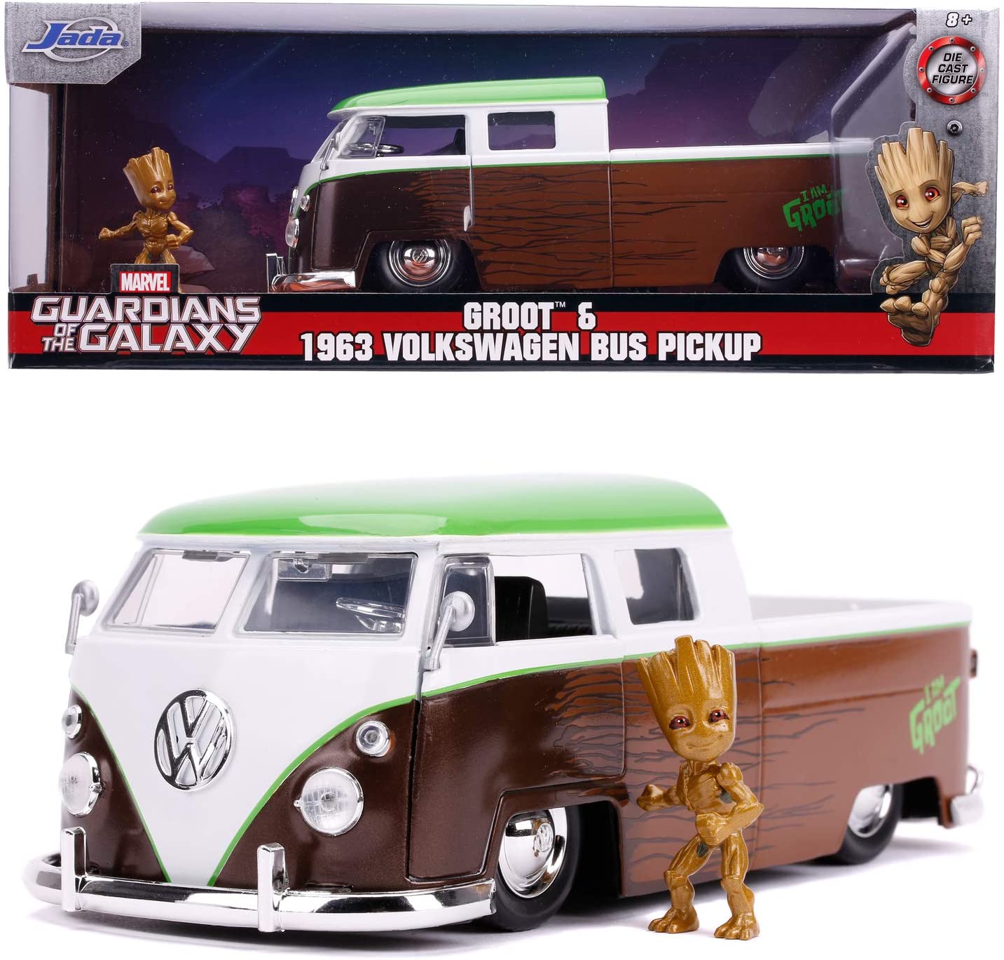 Jada Modelle & Fahrzeuge Jada Toys 253225013 - Marvel Guardians of the Galaxy 1962 VW Bus 1, 1:24 - Modellauto